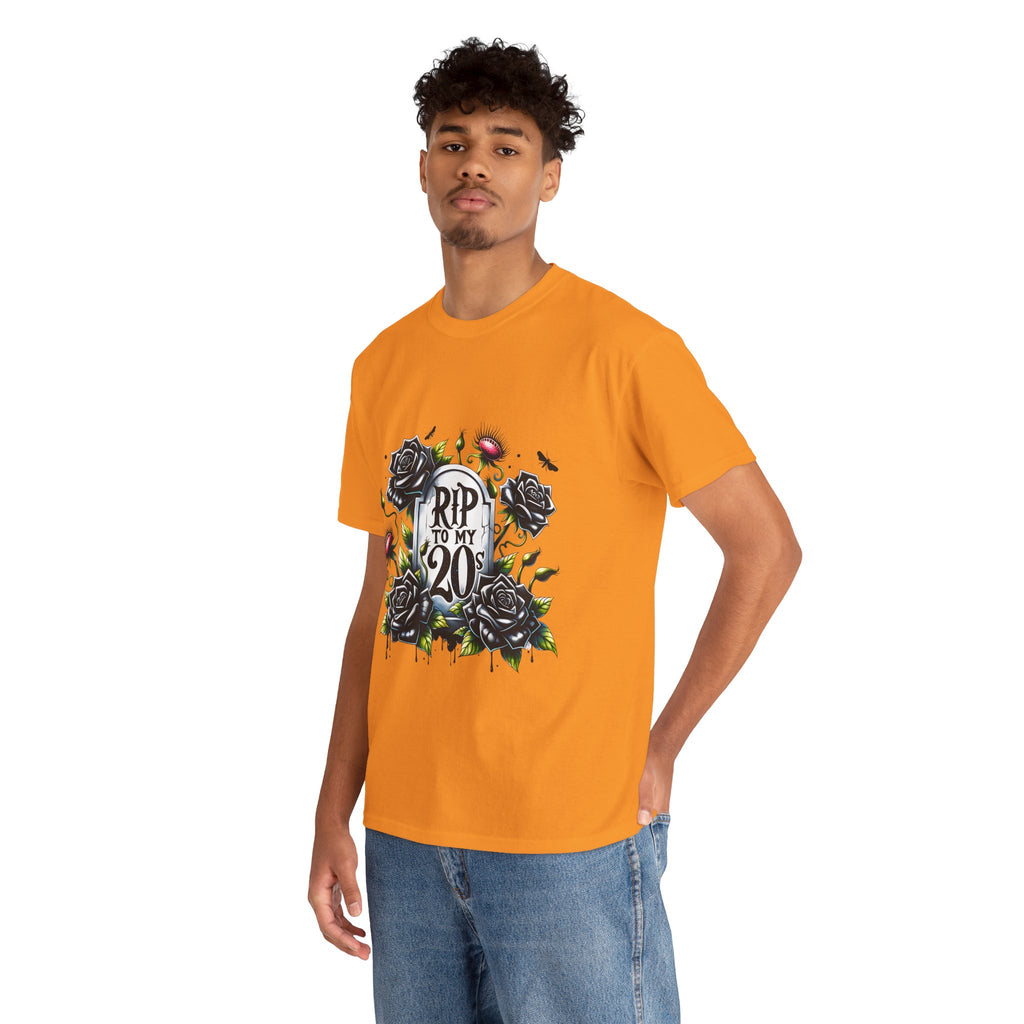 RIP to My 20s Tee, Funny Birthday Gift, Vintage Style Oversized Shirt, Casual Wardrobe Staple, Celebration Apparel