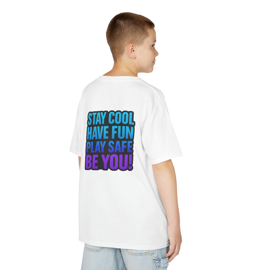 DJ KAT PAWS - Fun Skater Cat Design, Youth Summer T-Shirt, Cool Kids Apparel, Birthday Gift, Trendy Casual Wear