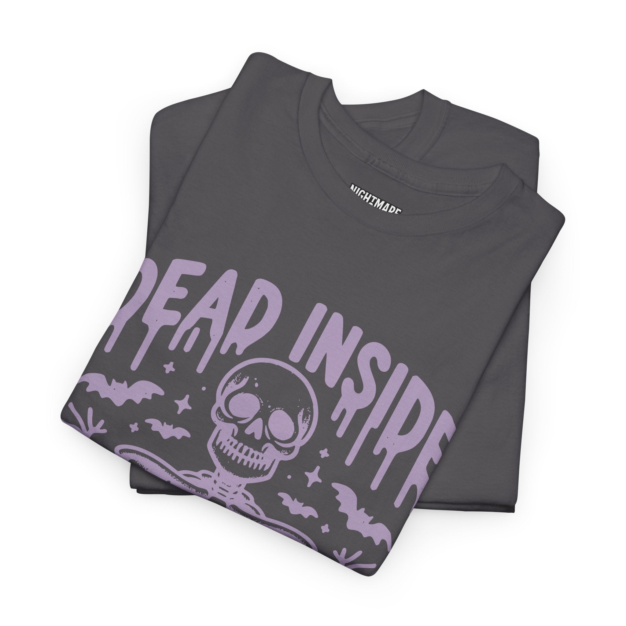 Spooky Season Dead Inside Unisex Tee, Halloween Shirt, Graphic Tee, Fall Apparel, Ghostly Vibes, Comfy Everyday Wear