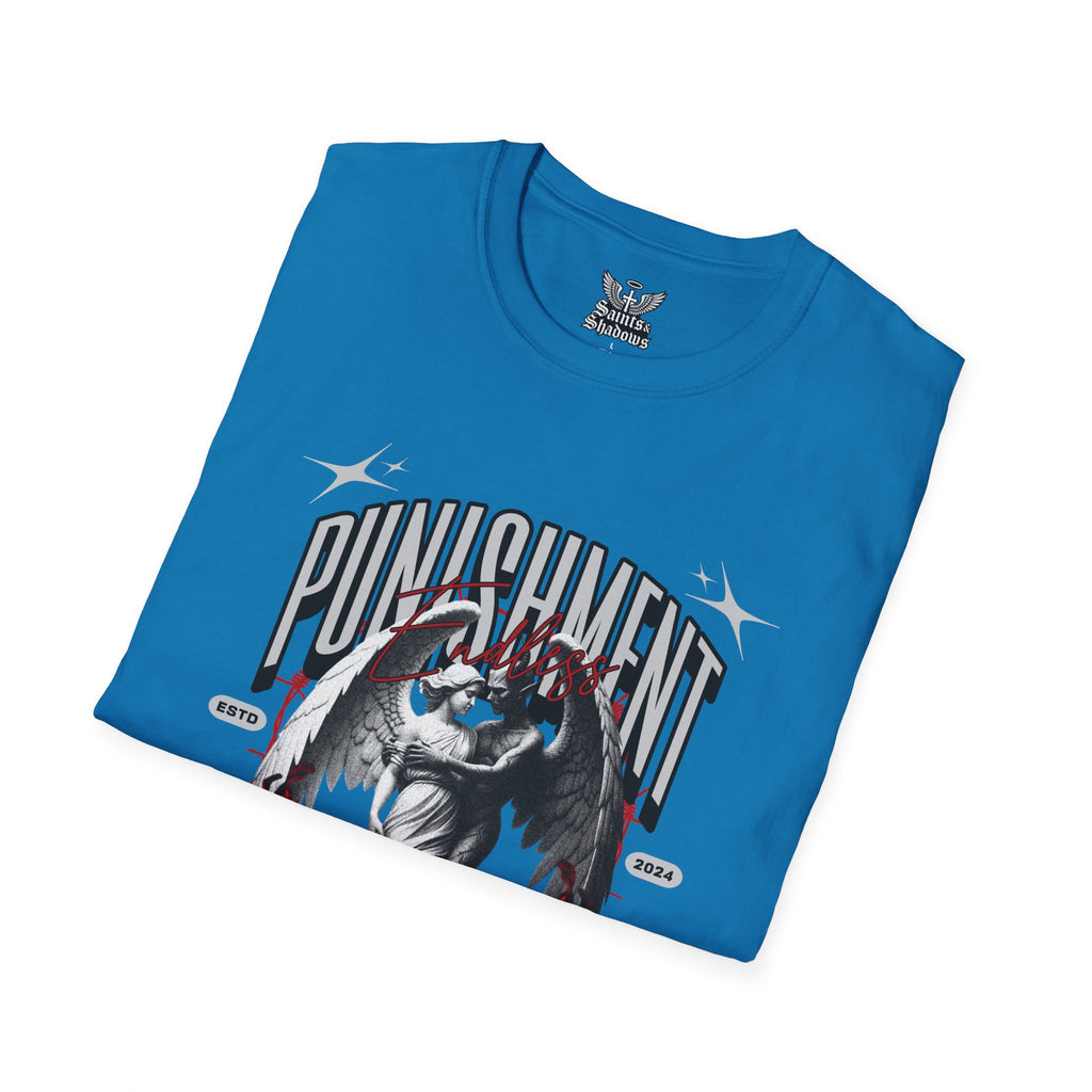 Saints and Shadows - Punishment, Angelic Artwork Unisex Softstyle T-Shirt, Casual Wear