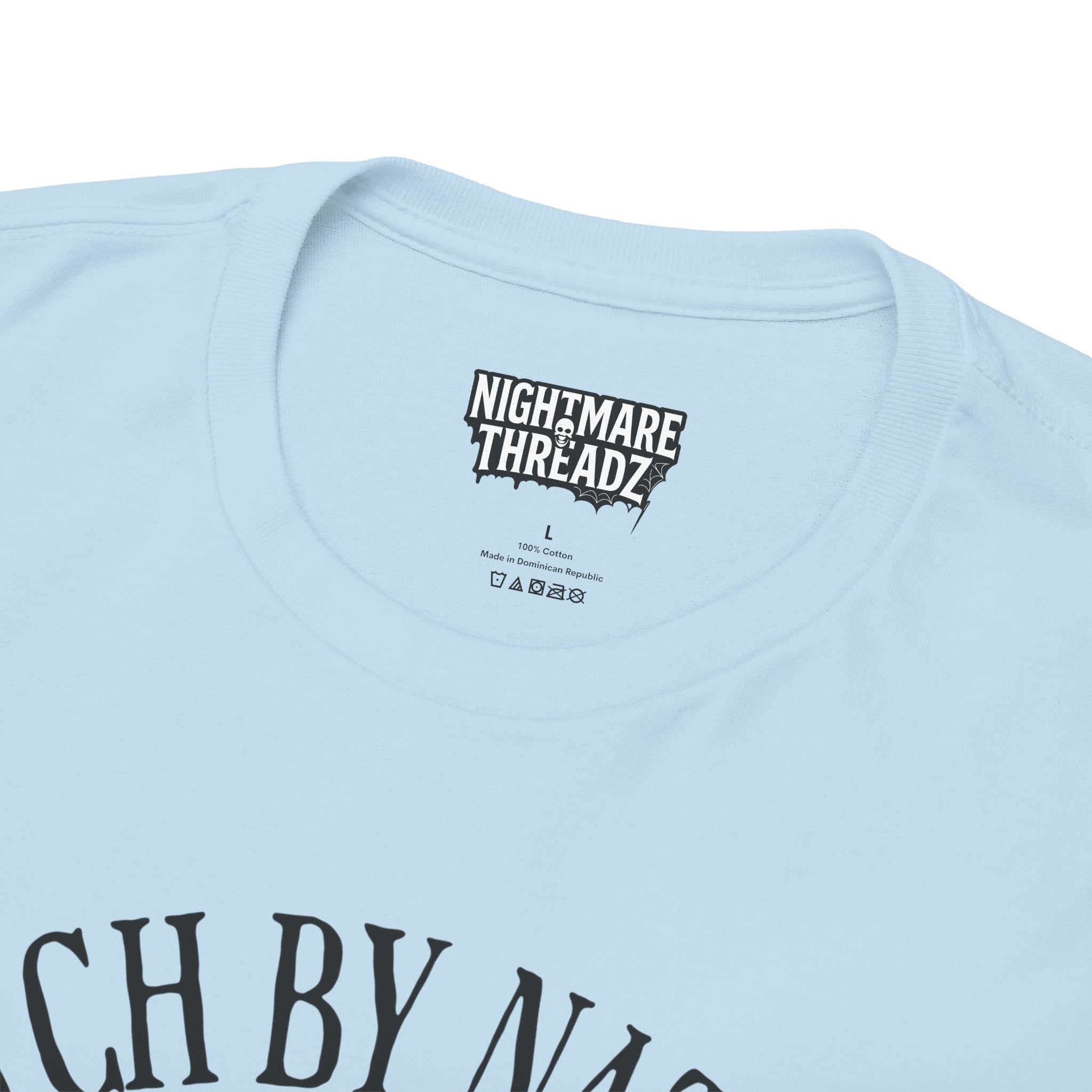 Witchy Cotton Tee - "Witch by Nature, Bitch by Choice" | Unisex Tee for Spooky Season, Boho Fashion, Festival Wear, Gift for Witches