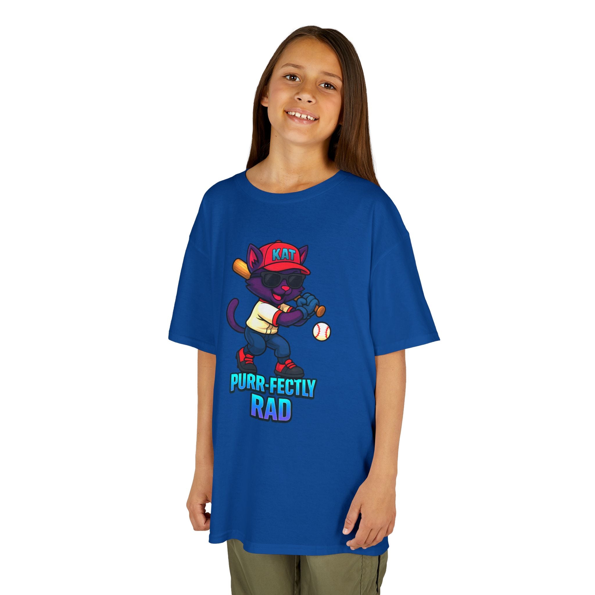 DJ KAT PAWS Purr-fectly Rad Kids Tee | Cool Apparel for Boys & Girls, Motivational Summer Wear & Playful Gift