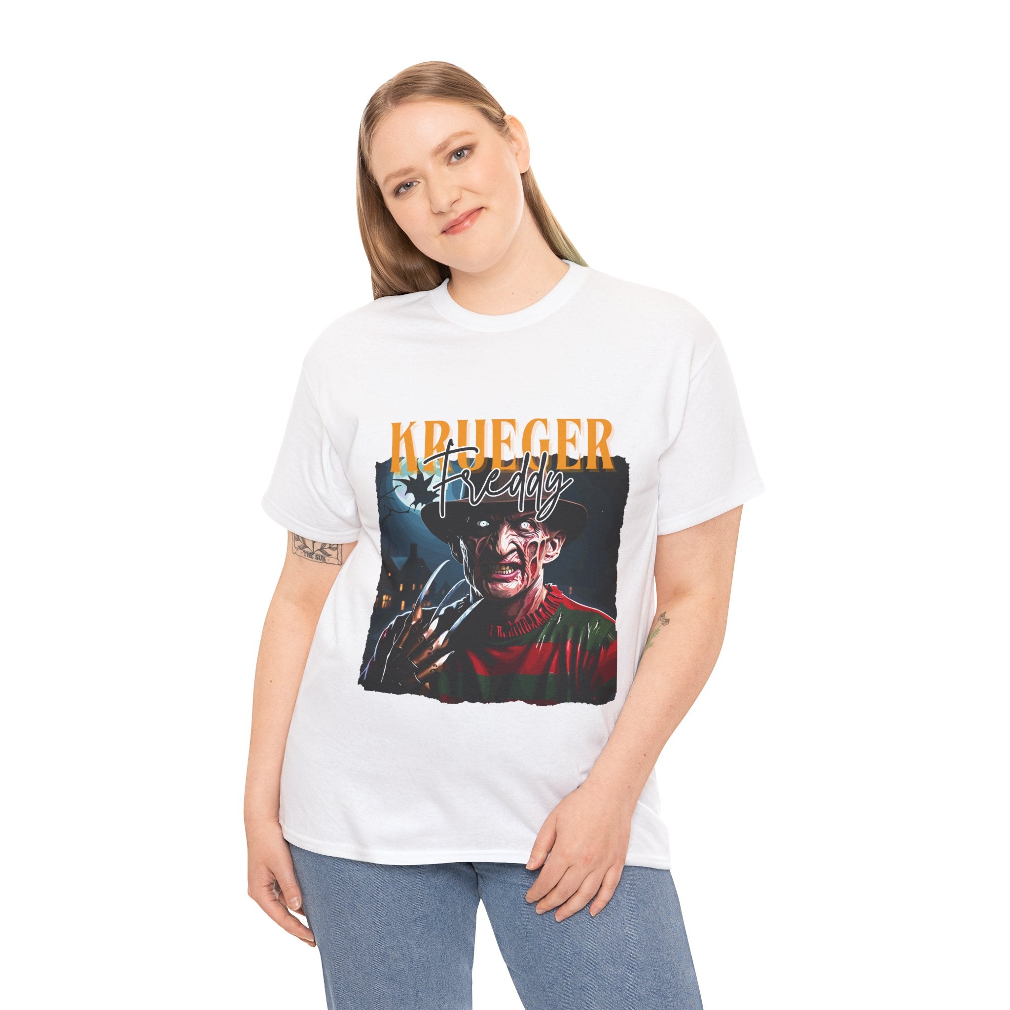 Freddy Krueger, Horror Graphic Tee, Unisex Cotton Shirt, Halloween Costume, Horror Movie Gift, Spooky T-Shirt, Horror Fan Apparel