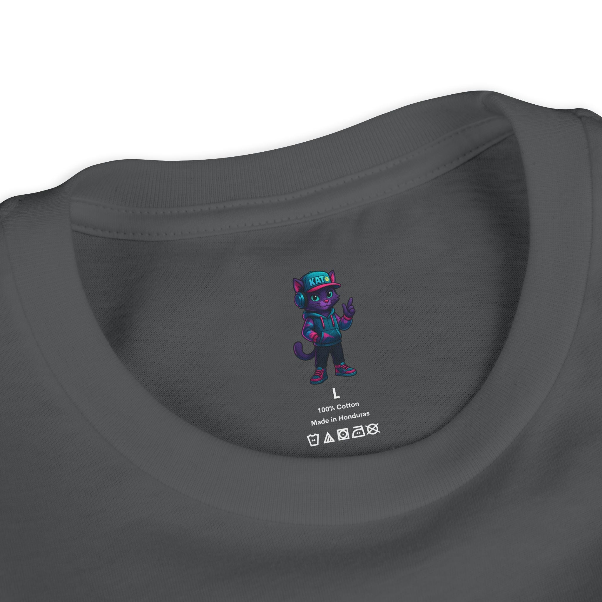 DJ KAT PAWS Paw-sitively Shredding, Skateboarding Youth Tee | Fun Summer Shirt, Motivational Kids T-Shirt, Birthday Gift for Boys & Girls