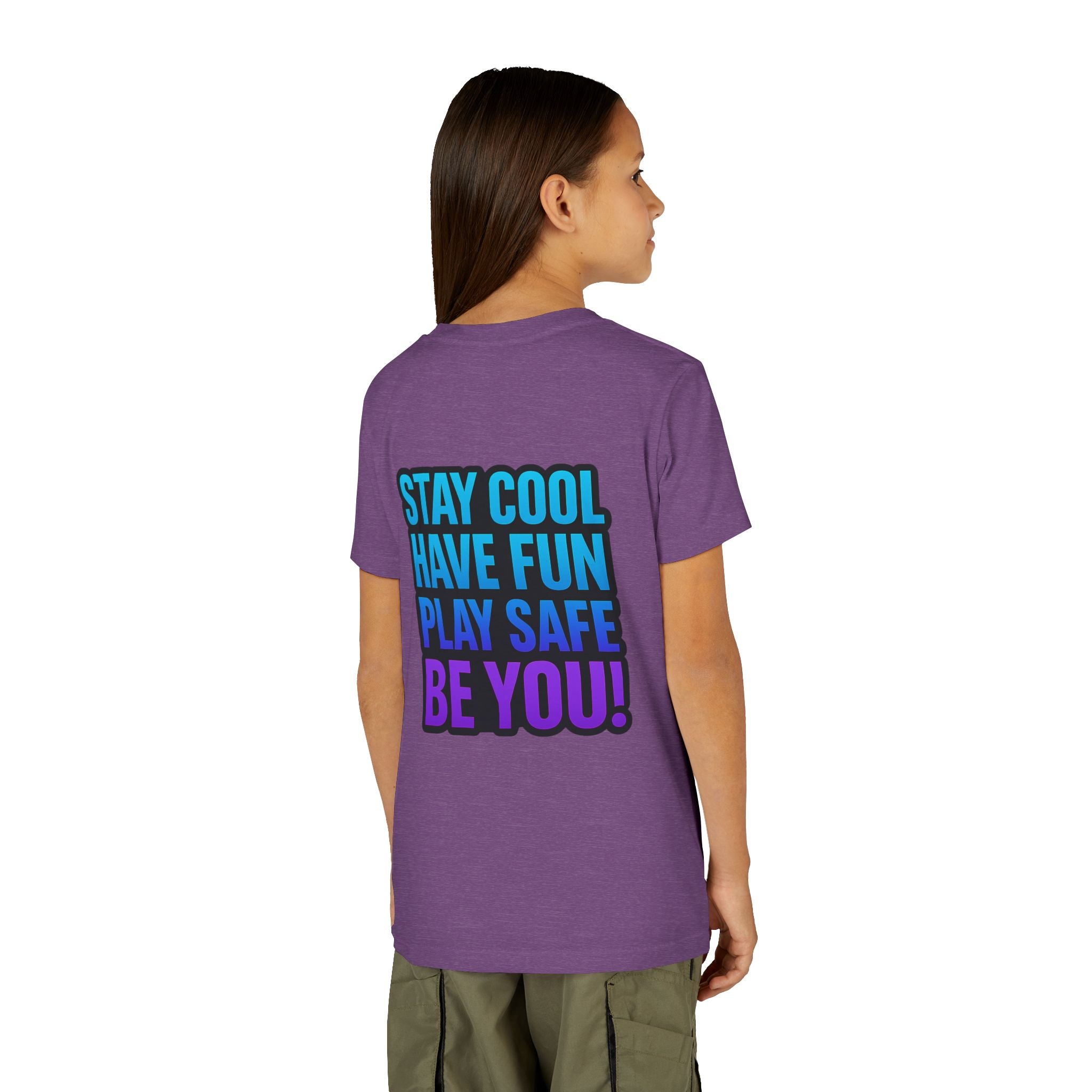 DJ KAT PAWS Paw-sitively Shredding, Skateboarding Youth Tee | Fun Summer Shirt, Motivational Kids T-Shirt, Birthday Gift for Boys & Girls