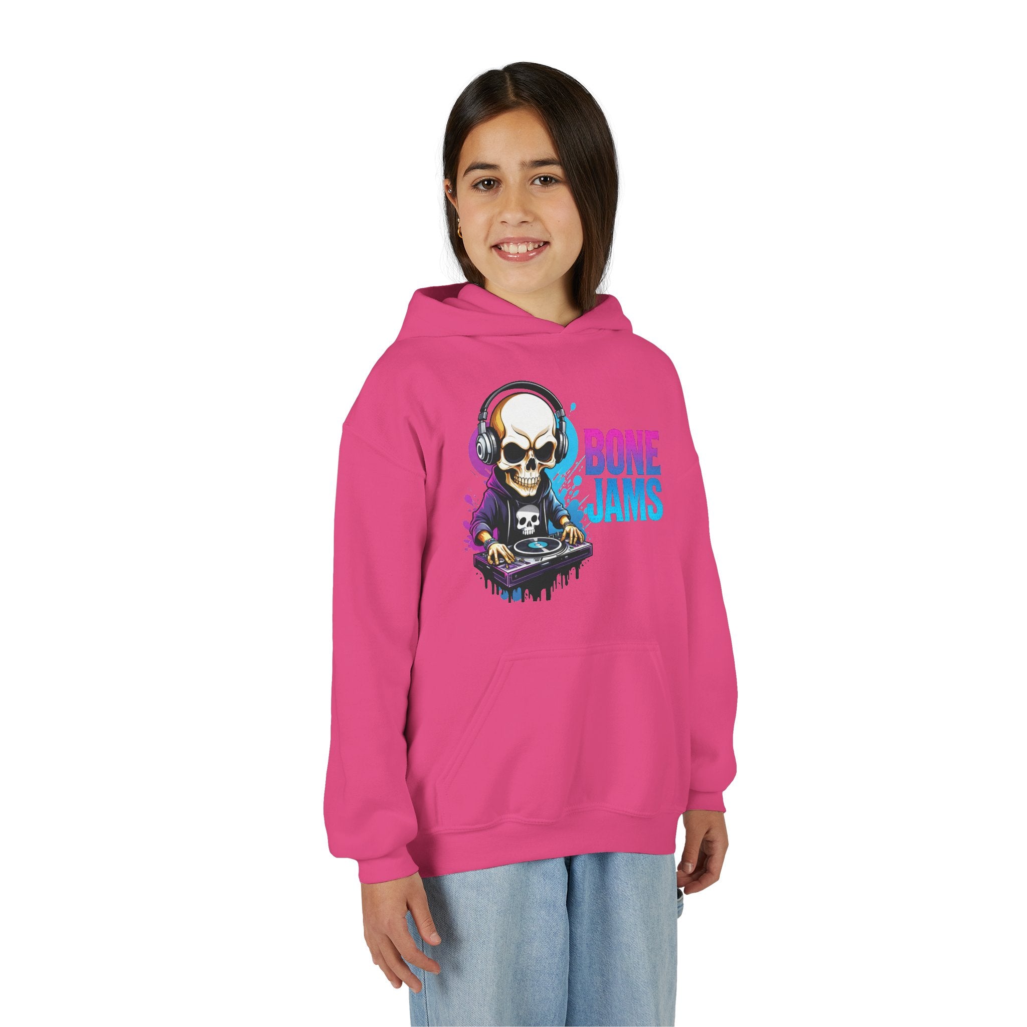 Bone Jams MC Bonez, Kids Hoodie Skull DJ