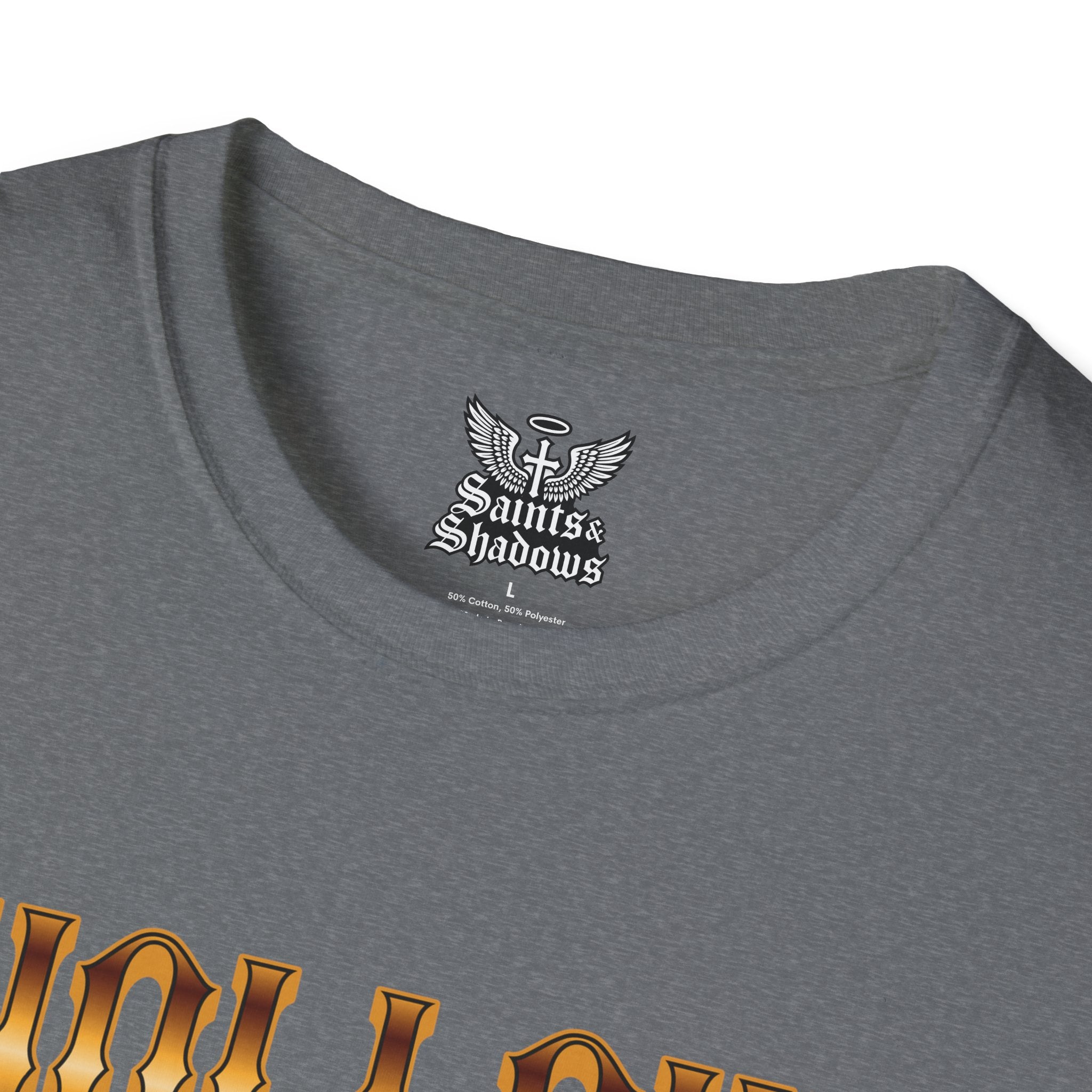 Saints and Shadows - Hollow, Angelic Artwork Unisex Softstyle T-Shirt, Casual Wear