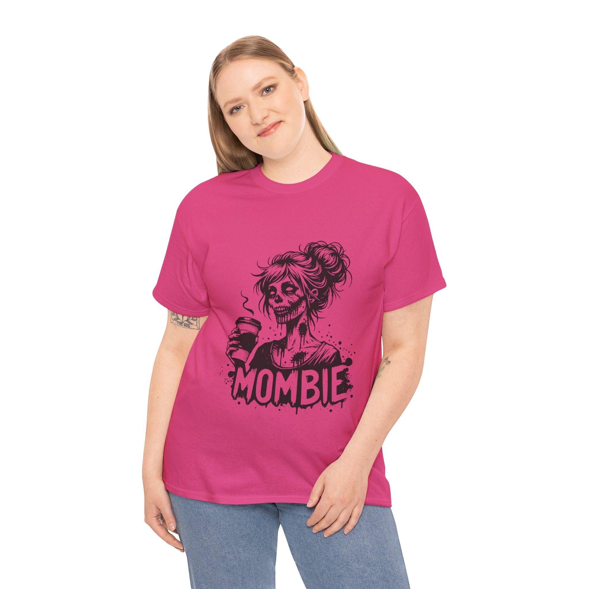 Mombie Unisex Tee, Perfect for Halloween, Gift for Moms, Relaxed Fit, Funny T-Shirt, Unique Graphic Tee, Casual Wear