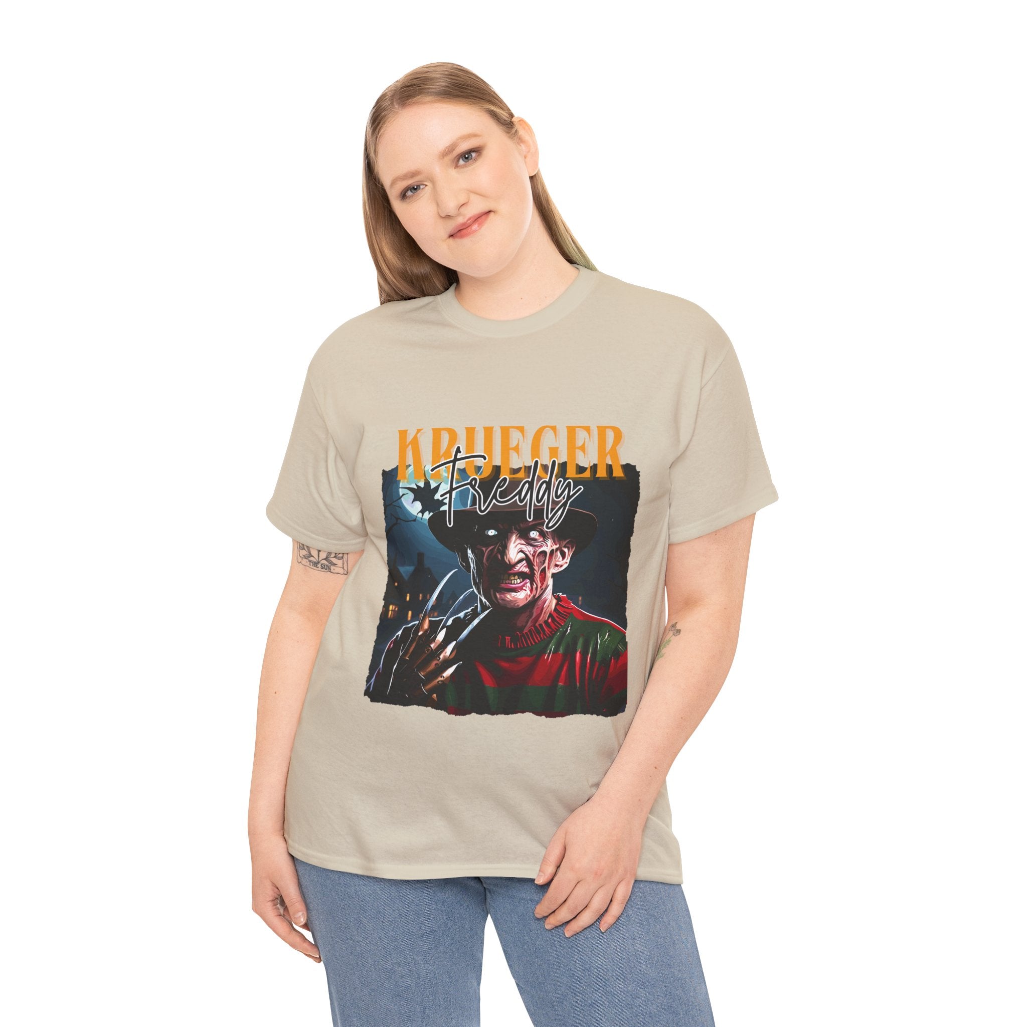 Freddy Krueger, Horror Graphic Tee, Unisex Cotton Shirt, Halloween Costume, Horror Movie Gift, Spooky T-Shirt, Horror Fan Apparel