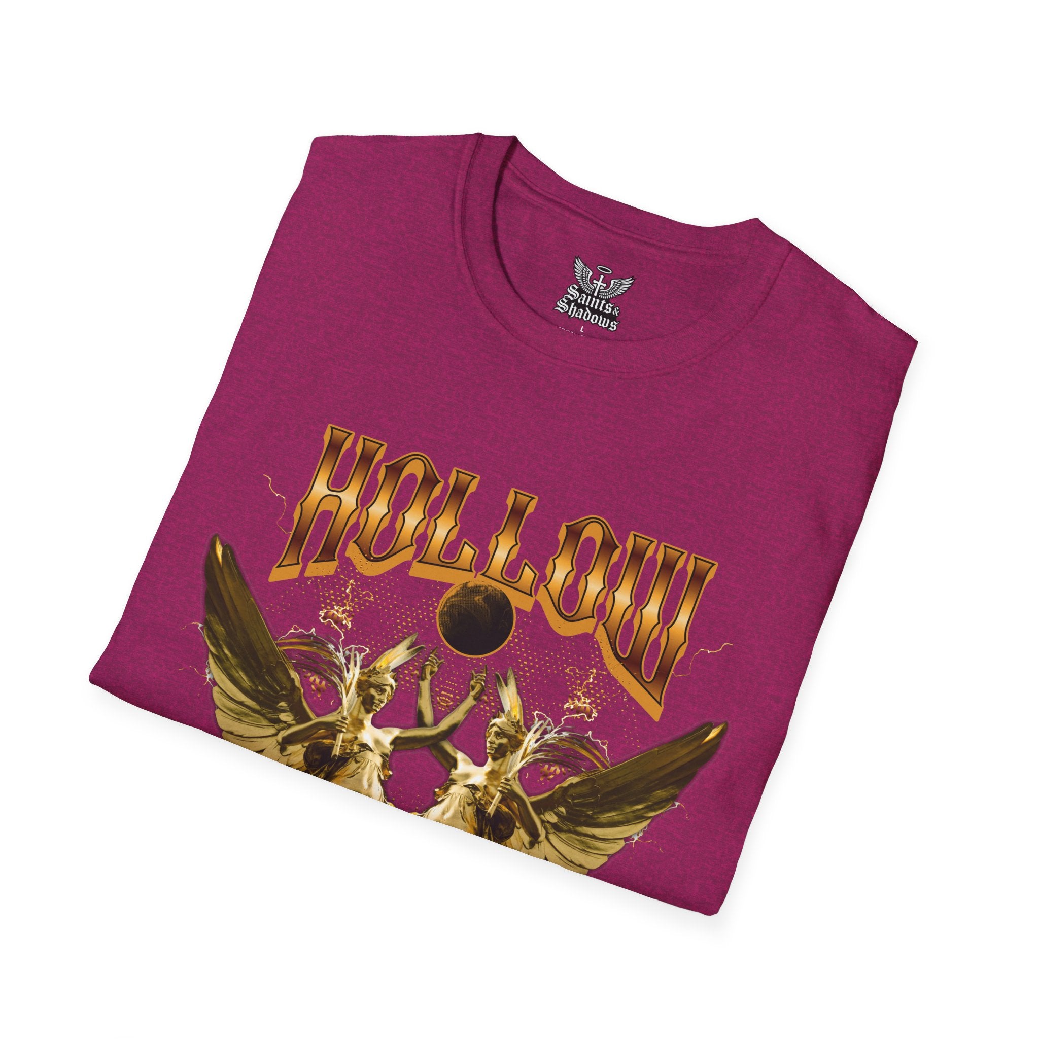 Saints and Shadows - Hollow, Angelic Artwork Unisex Softstyle T-Shirt, Casual Wear