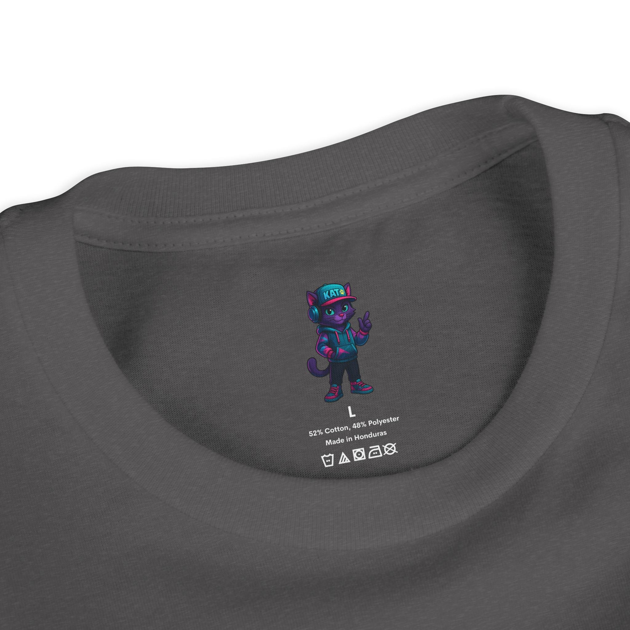 DJ KAT PAWS Paw-sitively Shredding, Skateboarding Youth Tee | Fun Summer Shirt, Motivational Kids T-Shirt, Birthday Gift for Boys & Girls