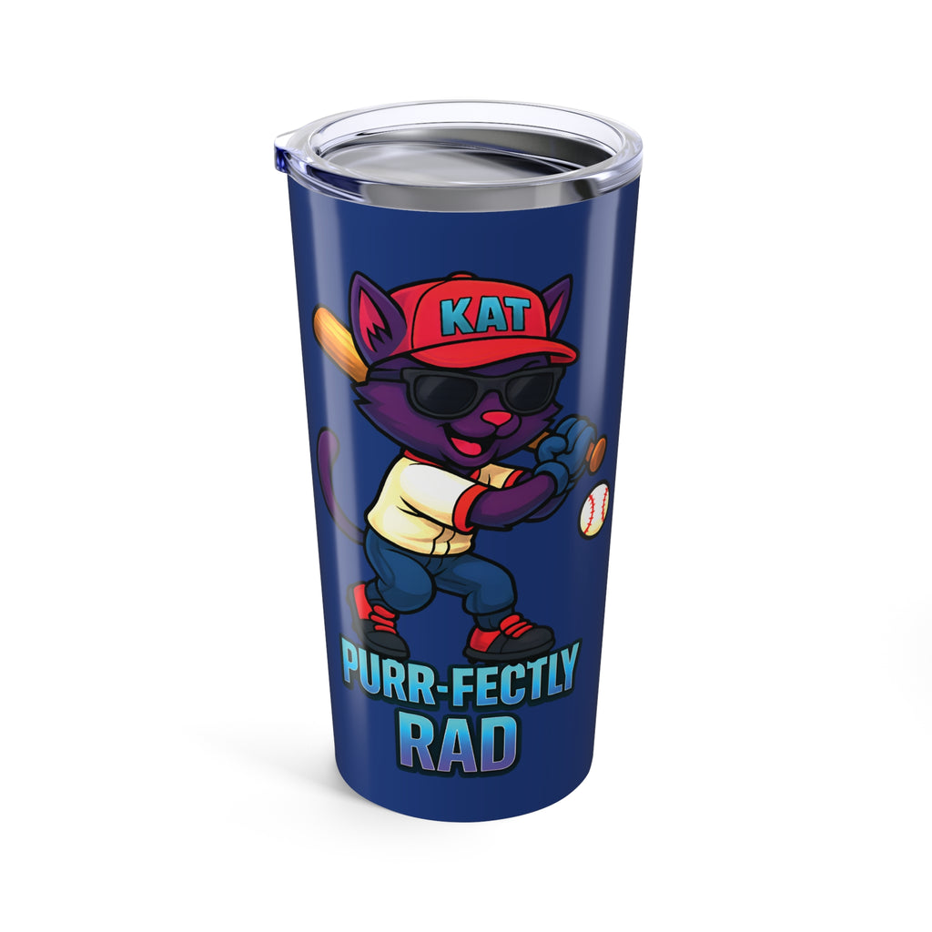 DJ KAT PAWS, Purr-fectly Rad Baseball 20oz. Tumbler