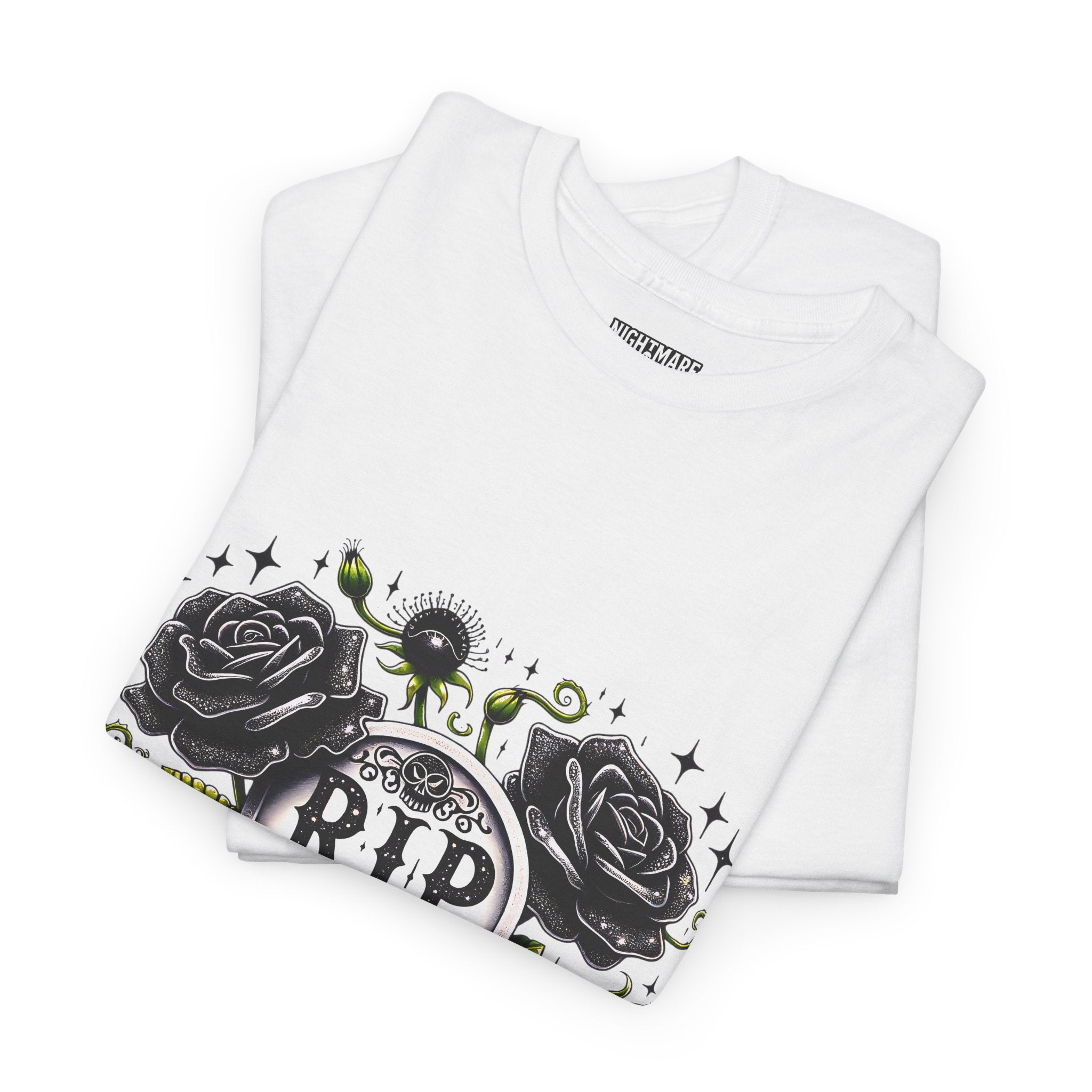 RIP to My 40s Tee, Heavy, Unisex Graphic Shirt, Birthday Gift, Casual Wear, Vintage Style, Floral Design T-shirt