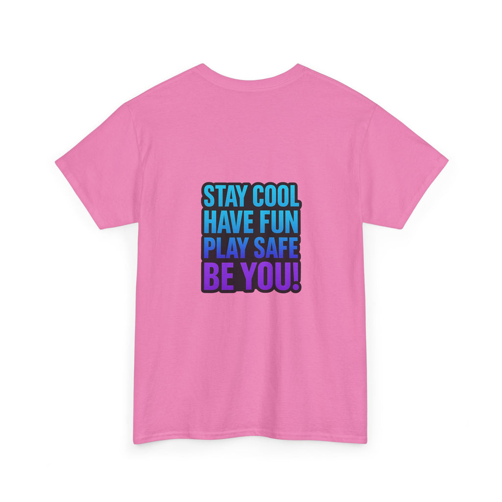 DJ KAT PAWS Surfing Fun T-Shirt | Stay Cool, Have Fun, Play Safe, Be You! | Fun Summer Tee, Gift for Cat Lovers, Beach Vibes