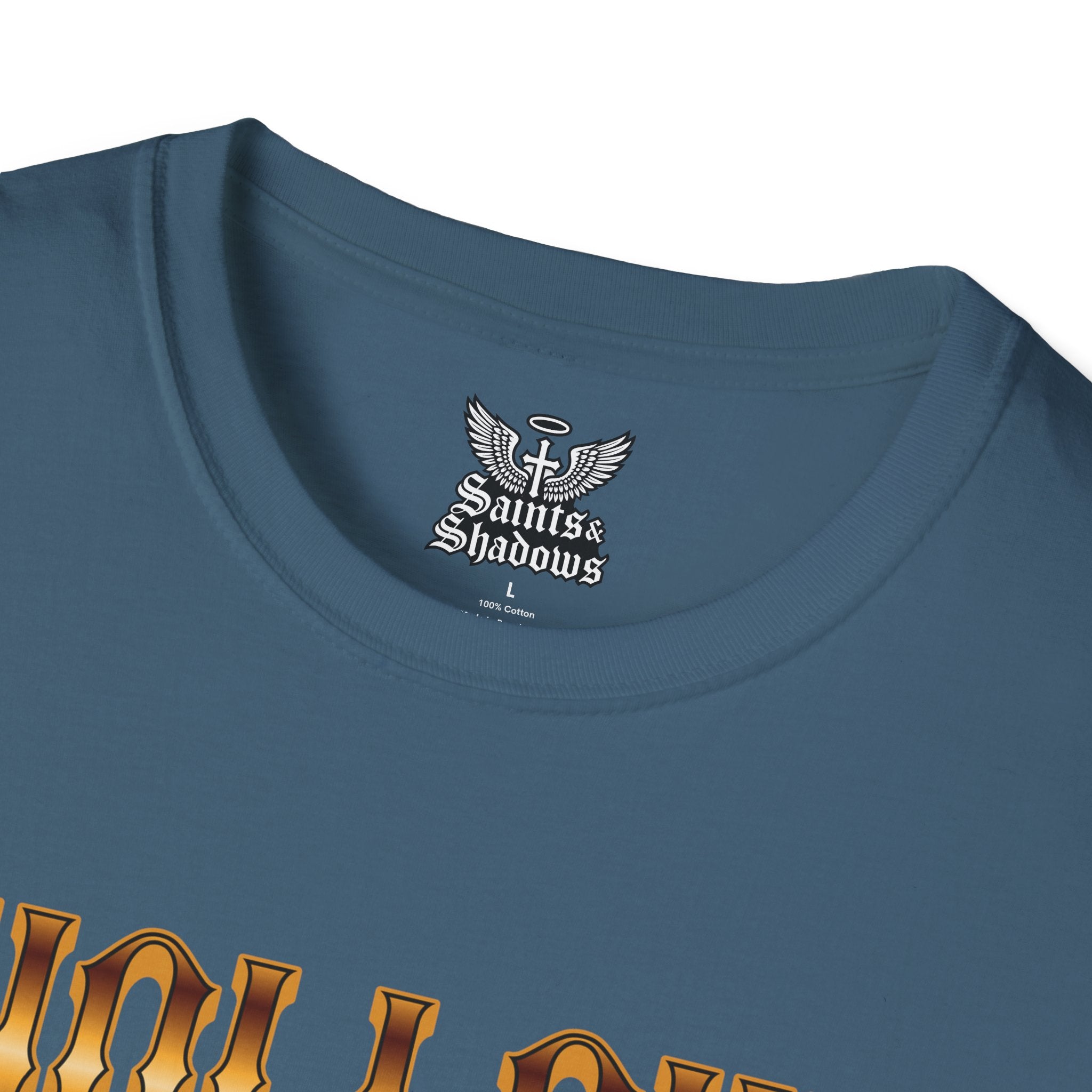 Saints and Shadows - Hollow, Angelic Artwork Unisex Softstyle T-Shirt, Casual Wear