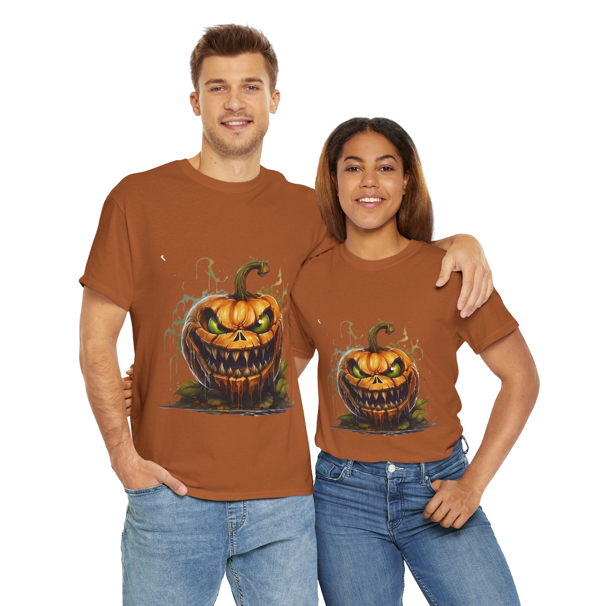 Spooky Pumpkin, Horror Graphic Tee, Unisex Cotton Shirt, Halloween Costume, Horror Movie Gift, Spooky T-Shirt, Horror Fan Apparel