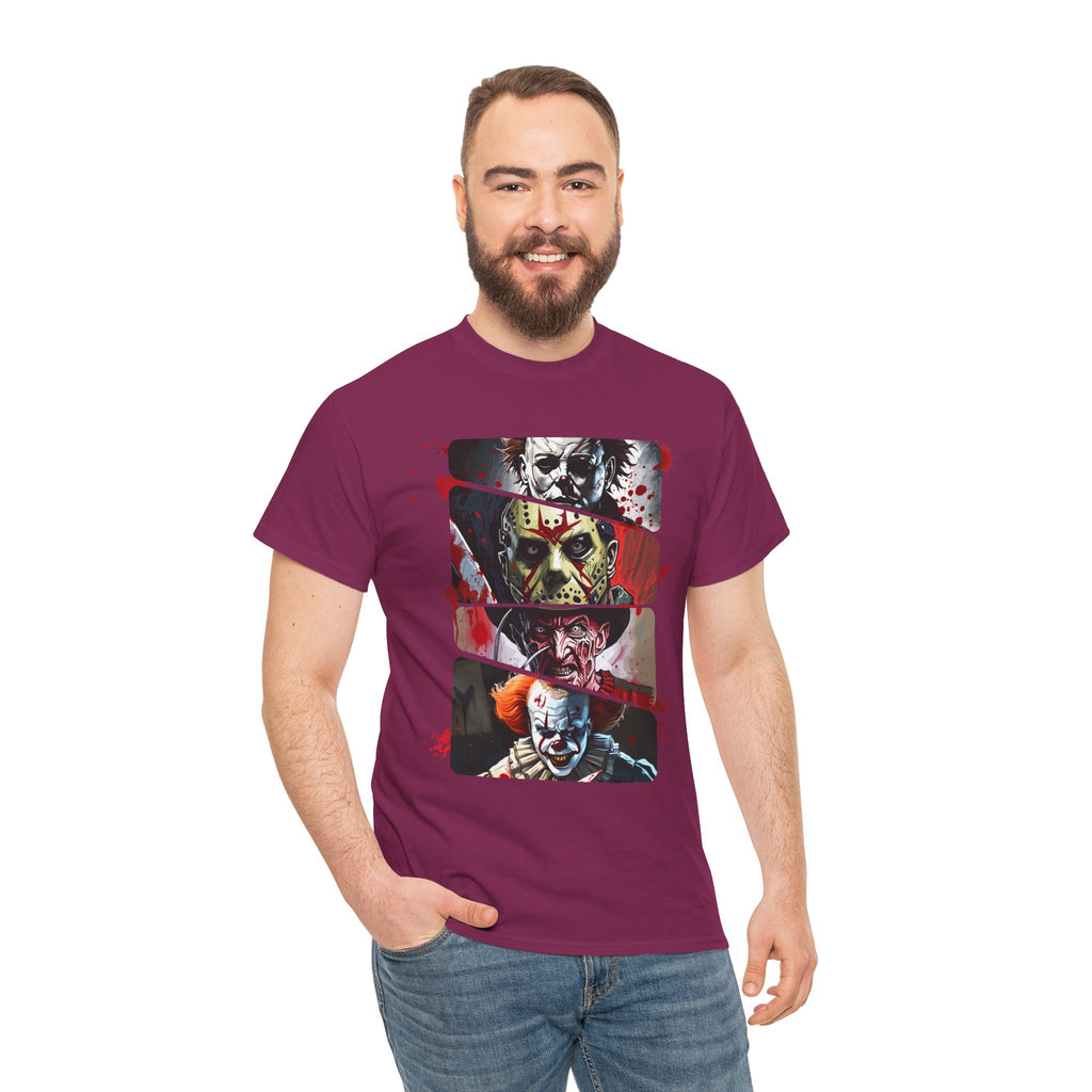 Horror Legends Horror Graphic Tee, Unisex Cotton Shirt, Halloween Costume, Horror Movie Gift, Spooky T-Shirt, Horror Fan Apparel