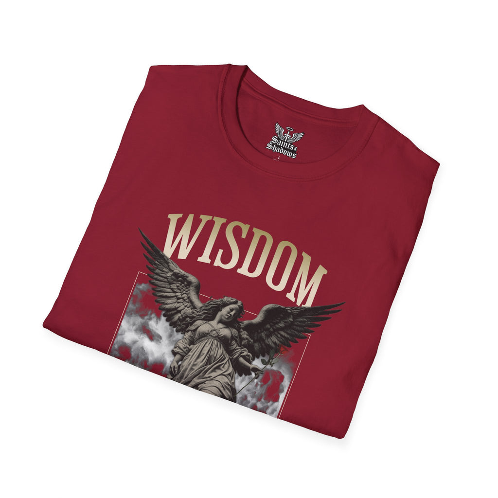 Saints and Shadows - Wisdom, Angelic Artwork Unisex Softstyle T-Shirt, Casual Wear