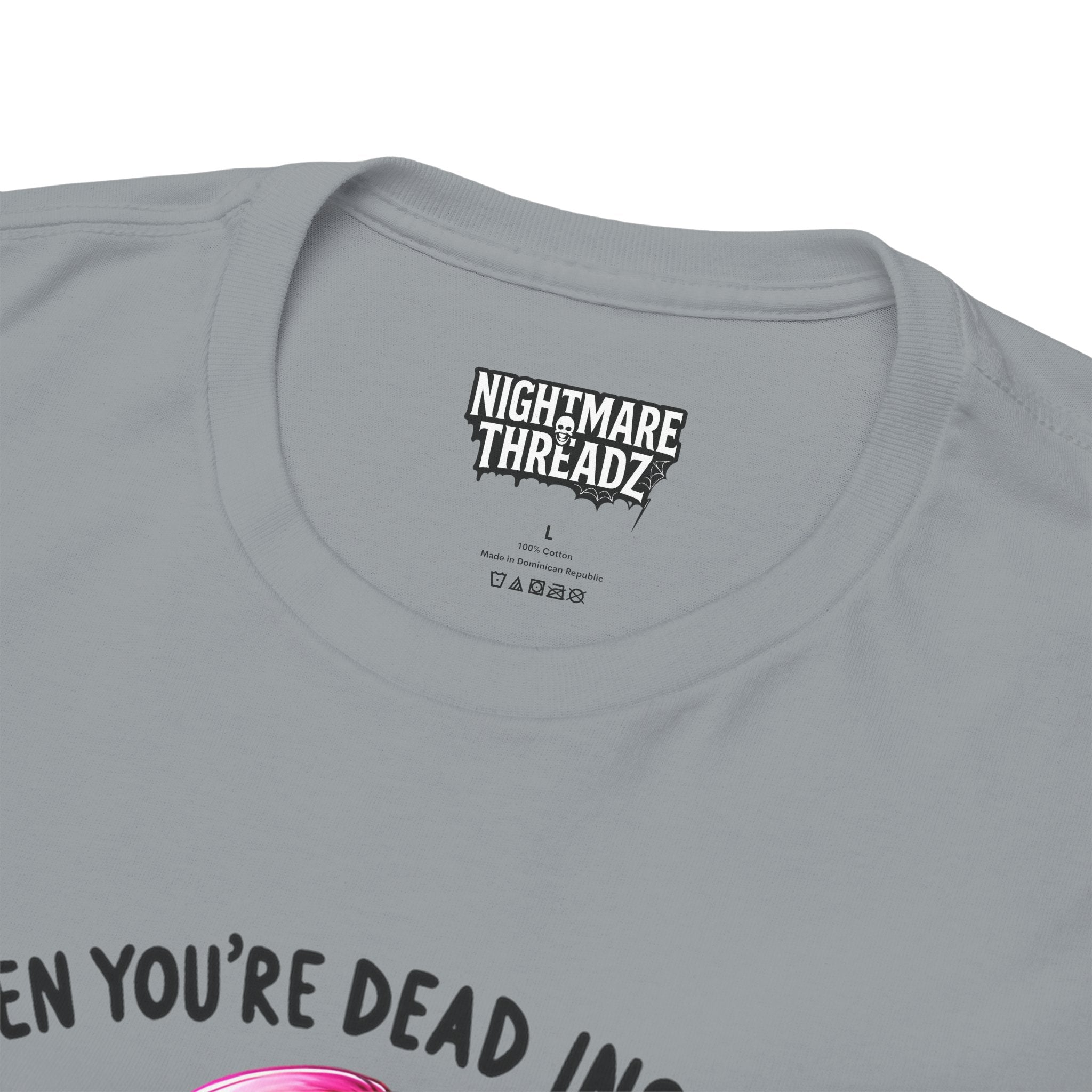 When you're dead onside, Whimsical Skeleton Tee, Funny Graphic Shirt, Perfect for Halloween, Unique Gift Idea, Casual Wear, Everyday Humor