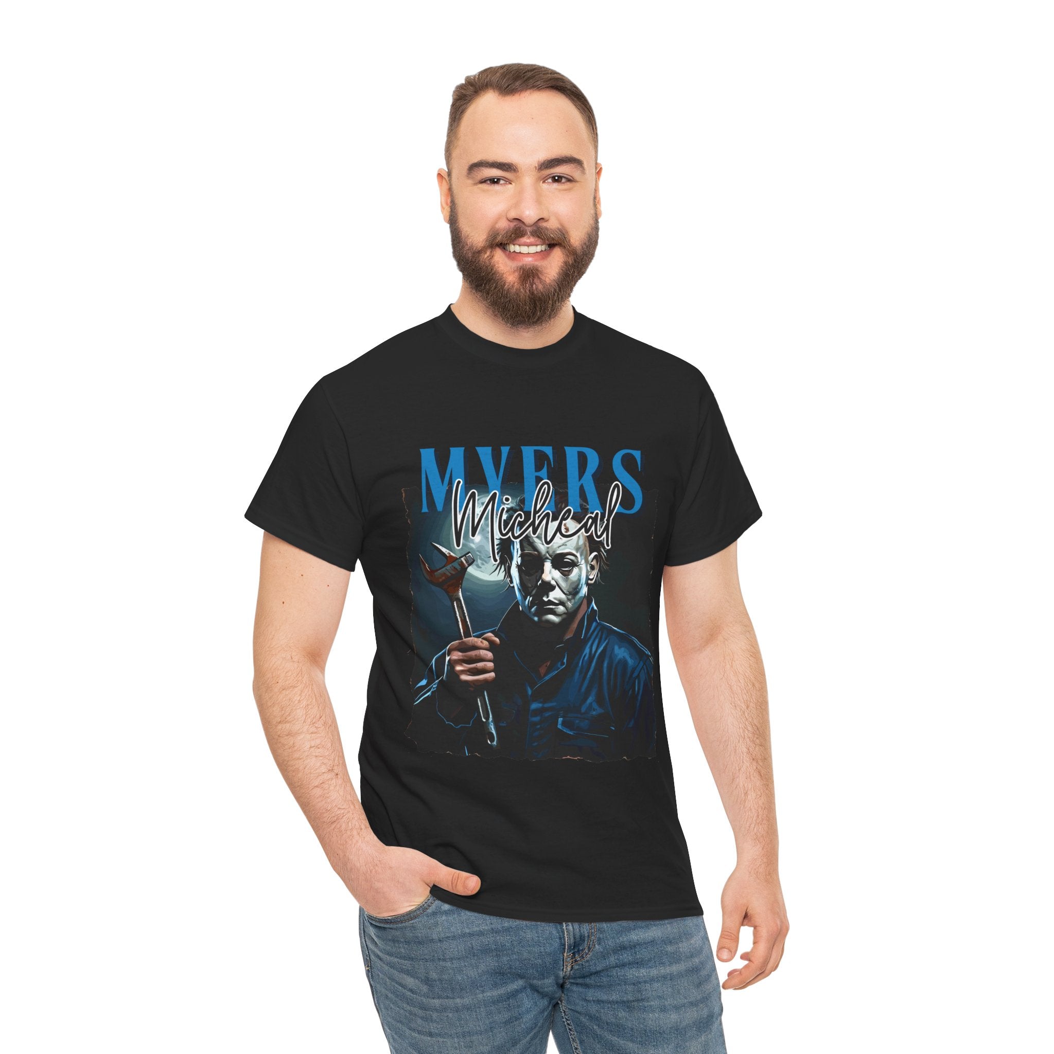 Michael Myers - Horror Graphic Tee, Unisex Cotton Shirt, Halloween Costume, Horror Movie Gift, Spooky T-Shirt, Horror Fan Apparel