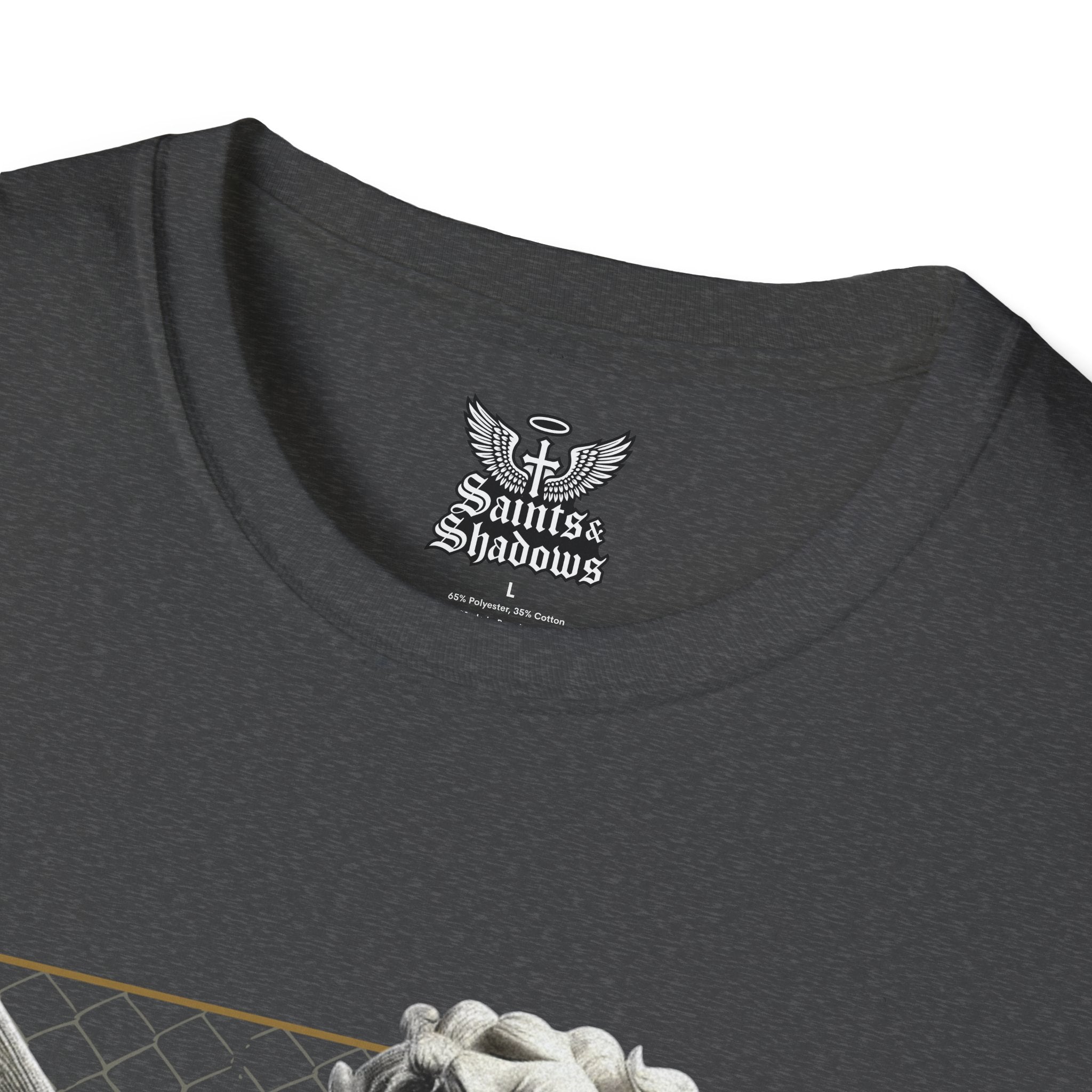 Saints and Shadows - Matchmaker, Angelic Artwork Unisex Softstyle T-Shirt, Casual Wear