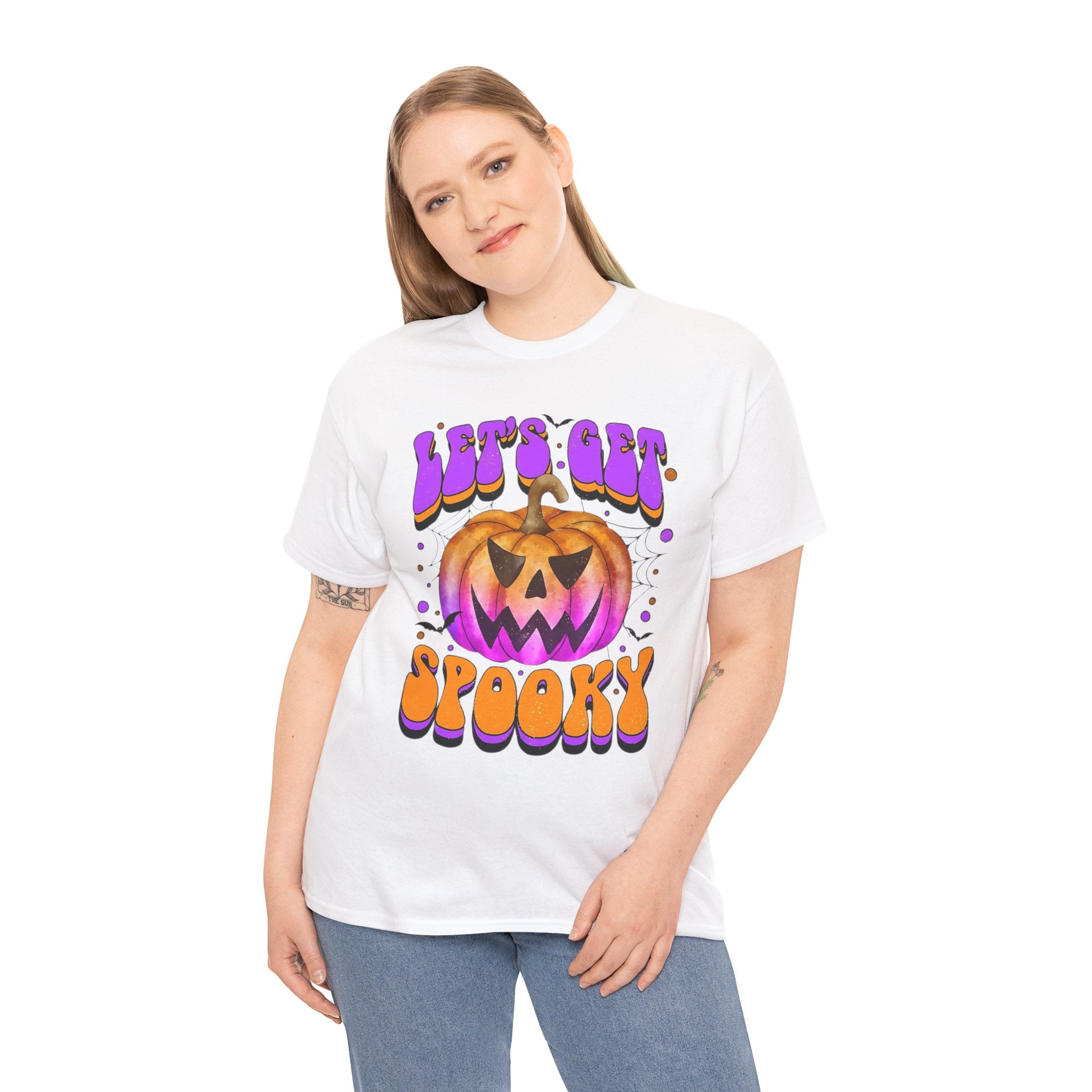 Halloween Spooky Pumpkin Tee, Unisex Cotton Shirt, Halloween Costume, Fall Festivities, Trick or Treat