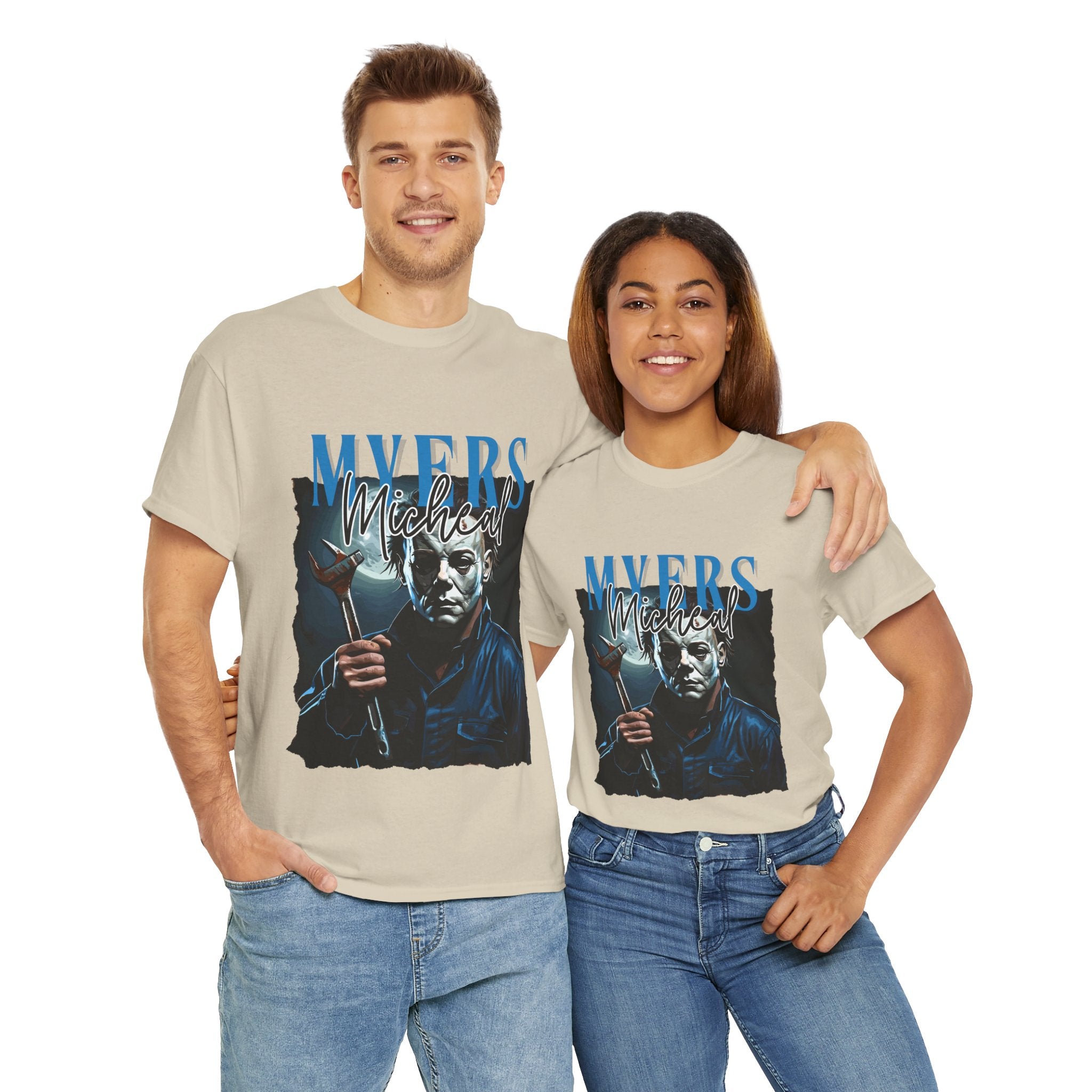 Michael Myers - Horror Graphic Tee, Unisex Cotton Shirt, Halloween Costume, Horror Movie Gift, Spooky T-Shirt, Horror Fan Apparel