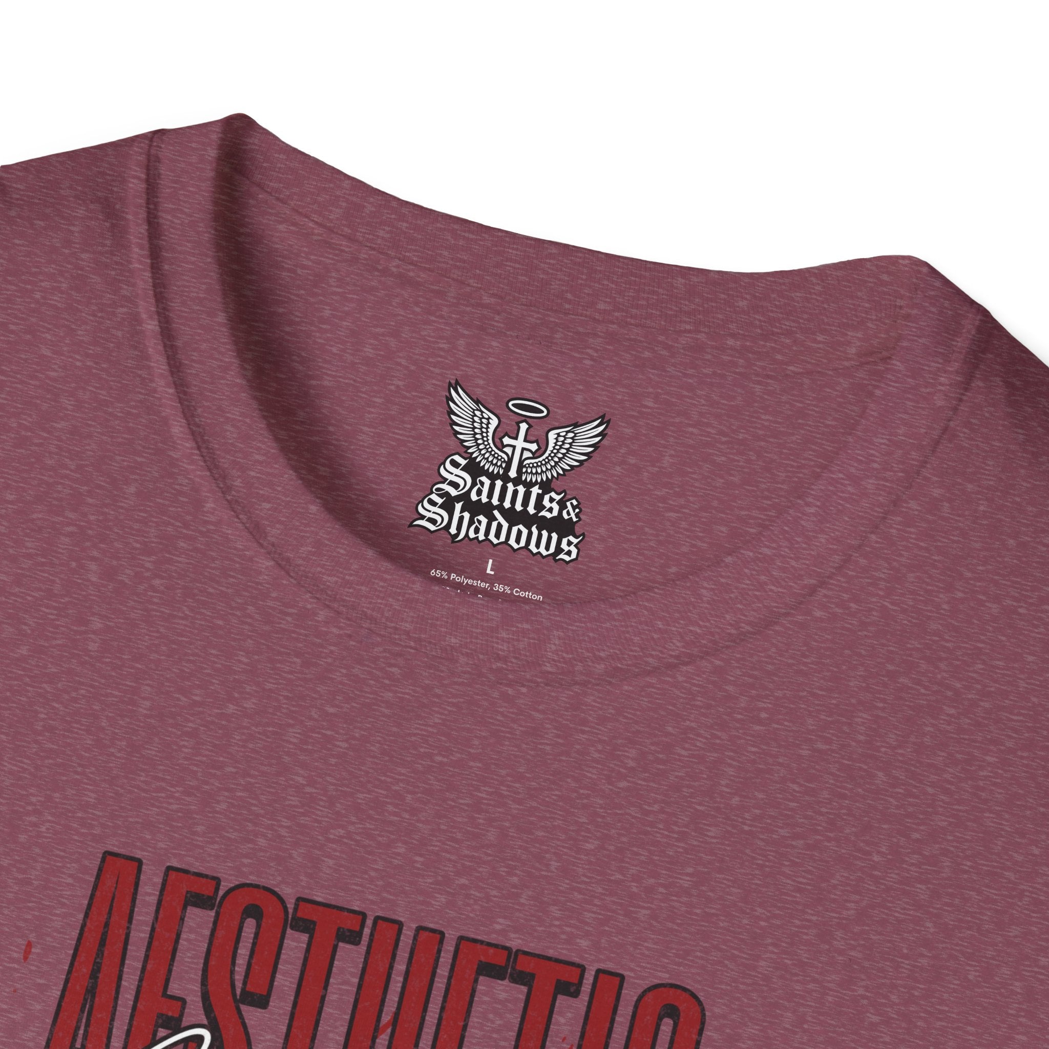 Saints and Shadows - Aesthetic Valentine, Angelic Artwork Unisex Softstyle T-Shirt, Casual Wear