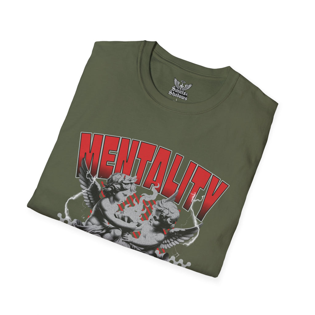 Saints and Shadows - Mentaility, Angelic Artwork Unisex Softstyle T-Shirt, Casual Wear