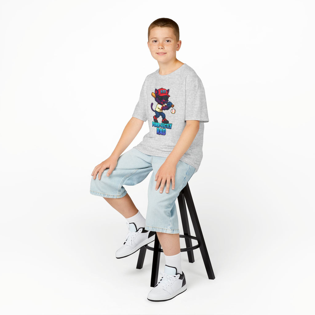 DJ KAT PAWS Purr-fectly Rad Kids Tee | Cool Apparel for Boys & Girls, Motivational Summer Wear & Playful Gift