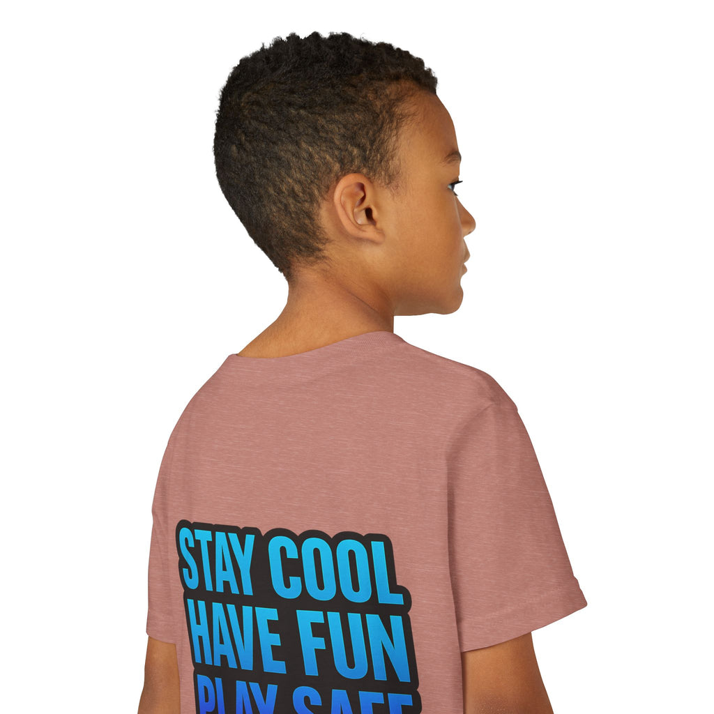 DJ KAT PAWS Paw-sitively Shredding, Skateboarding Youth Tee | Fun Summer Shirt, Motivational Kids T-Shirt, Birthday Gift for Boys & Girls