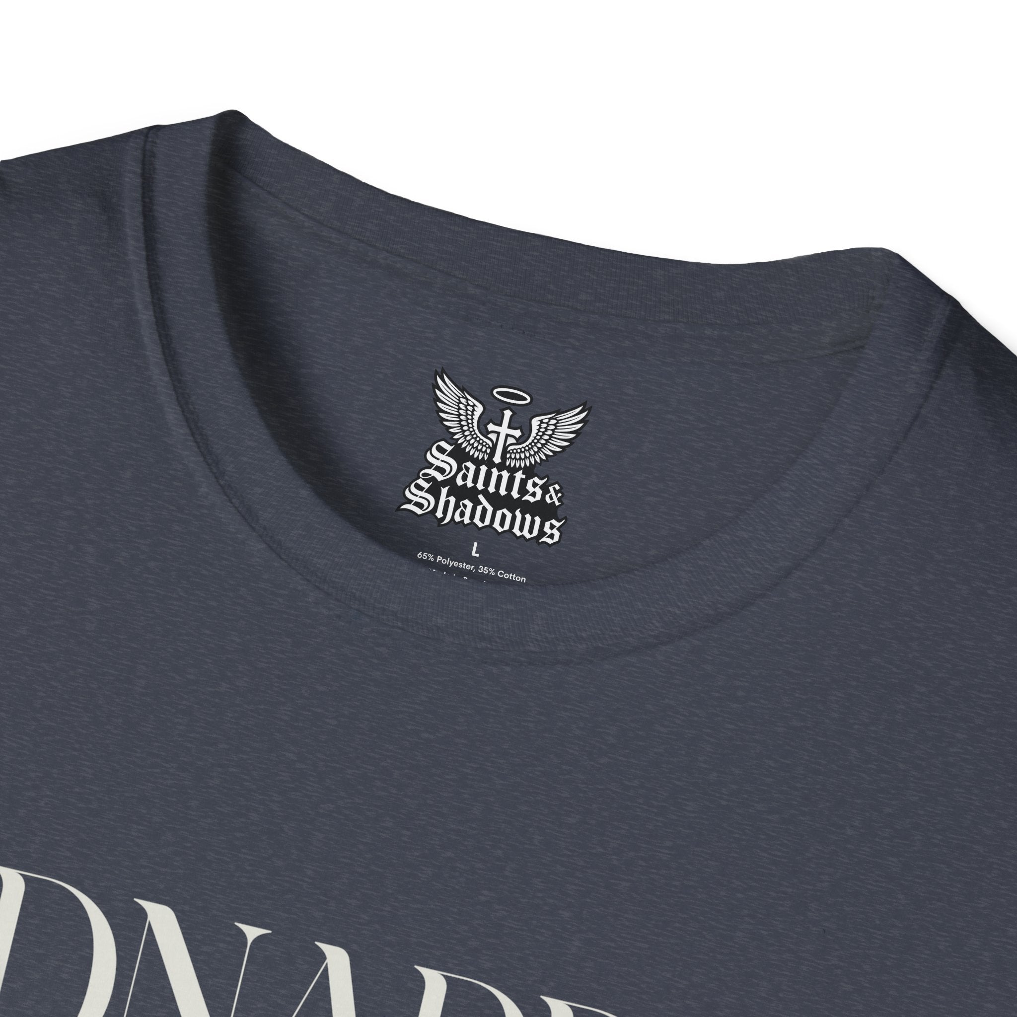 Saints and Shadows - Kidnapped, Angelic Artwork Unisex Softstyle T-Shirt, Casual Wear
