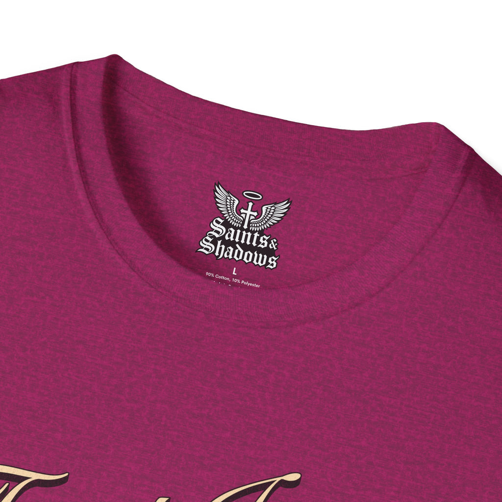Saints and Shadows - Trust Issue, Angelic Artwork Unisex Softstyle T-Shirt, Casual Wear