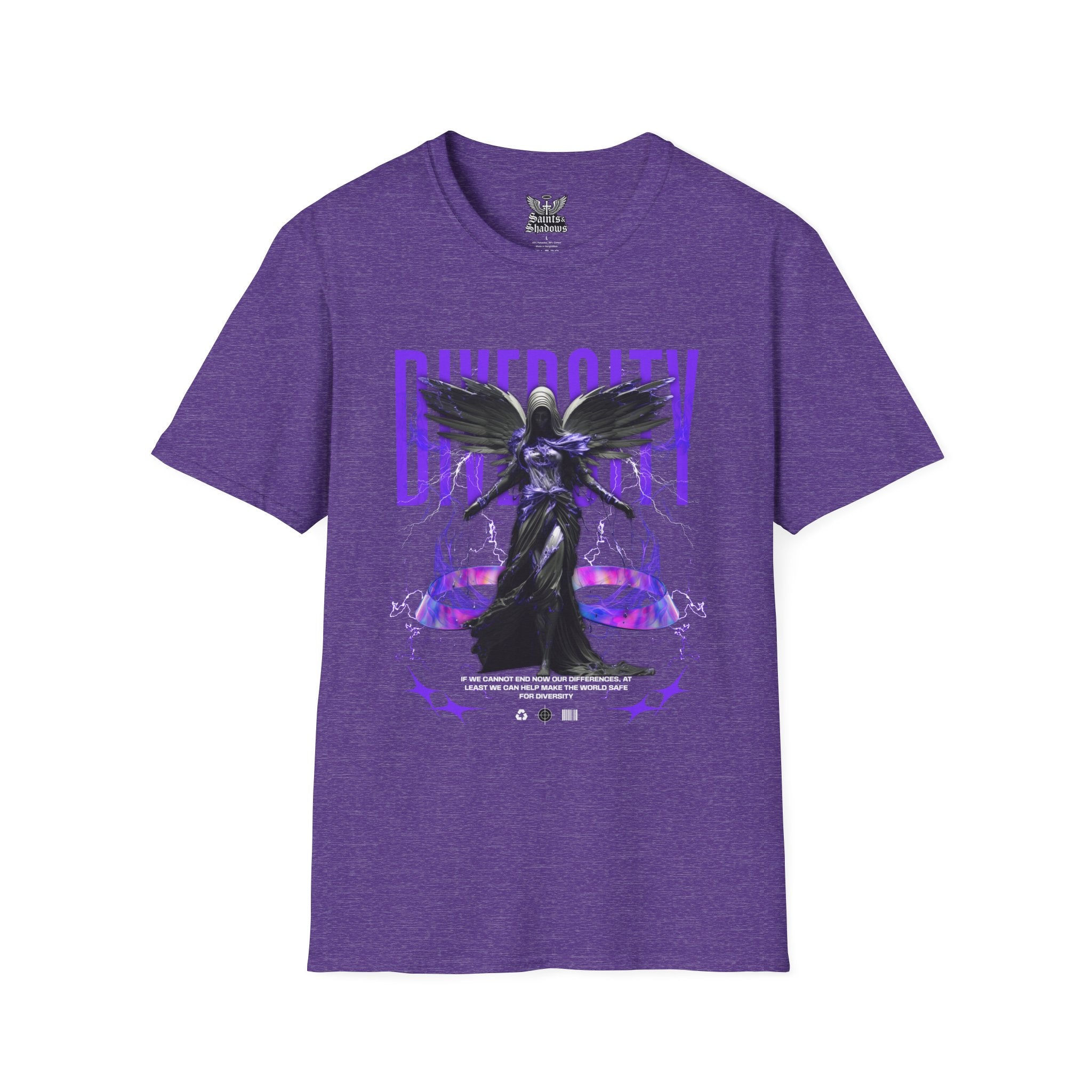 Saints and Shadows - Diversity, Angelic Artwork Unisex Softstyle T-Shirt, Casual Wear