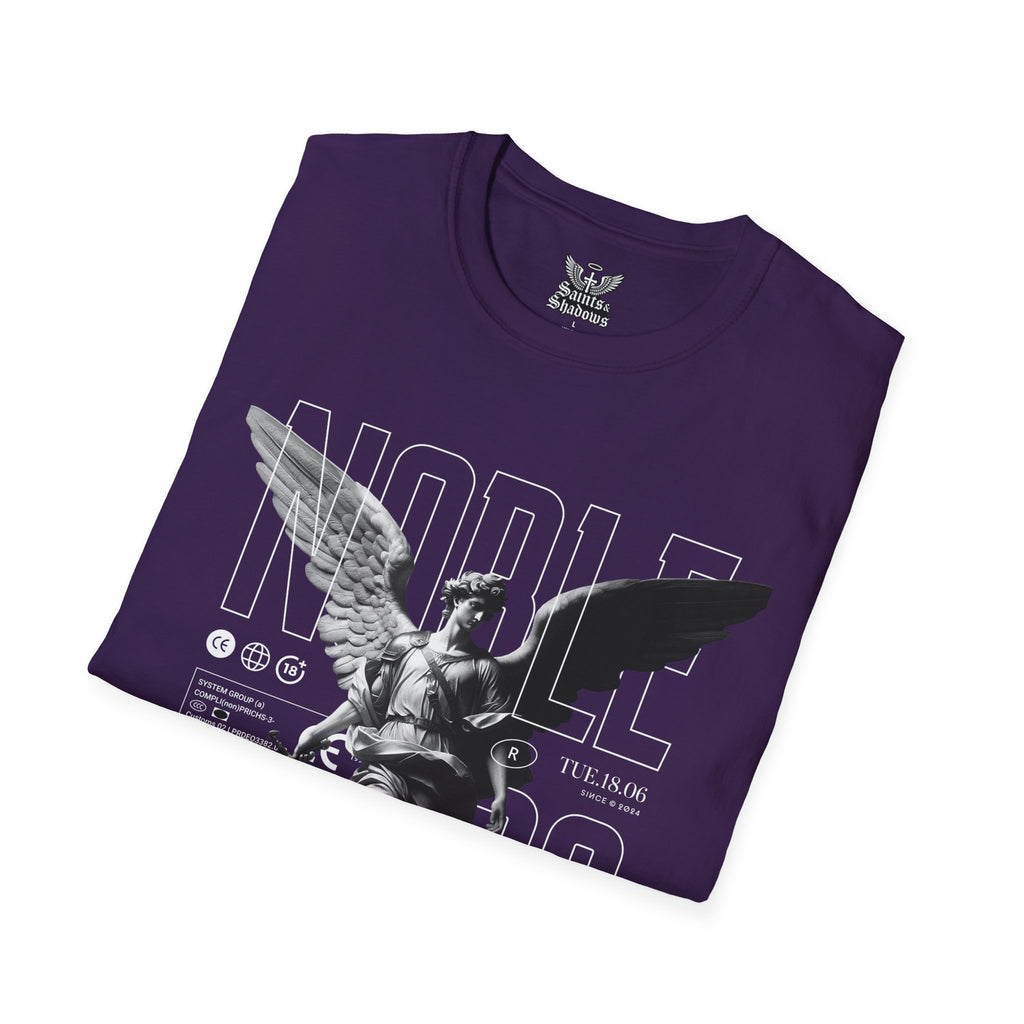 Saints and Shadows - Noble, Angelic Artwork Unisex Softstyle T-Shirt, Casual Wear