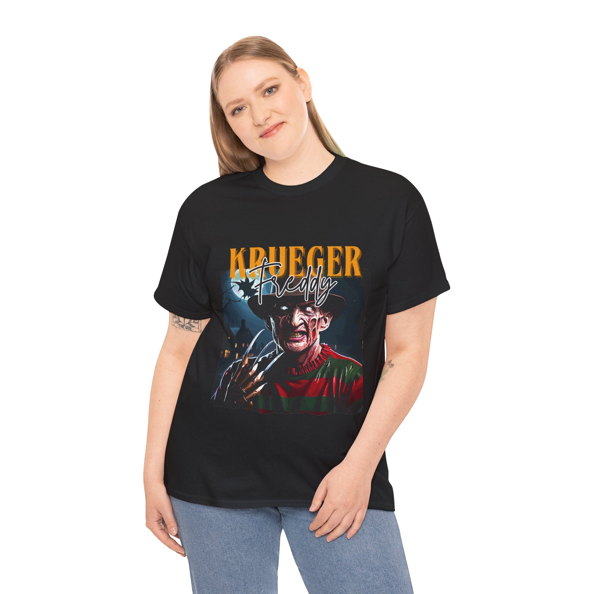 Freddy Krueger, Horror Graphic Tee, Unisex Cotton Shirt, Halloween Costume, Horror Movie Gift, Spooky T-Shirt, Horror Fan Apparel
