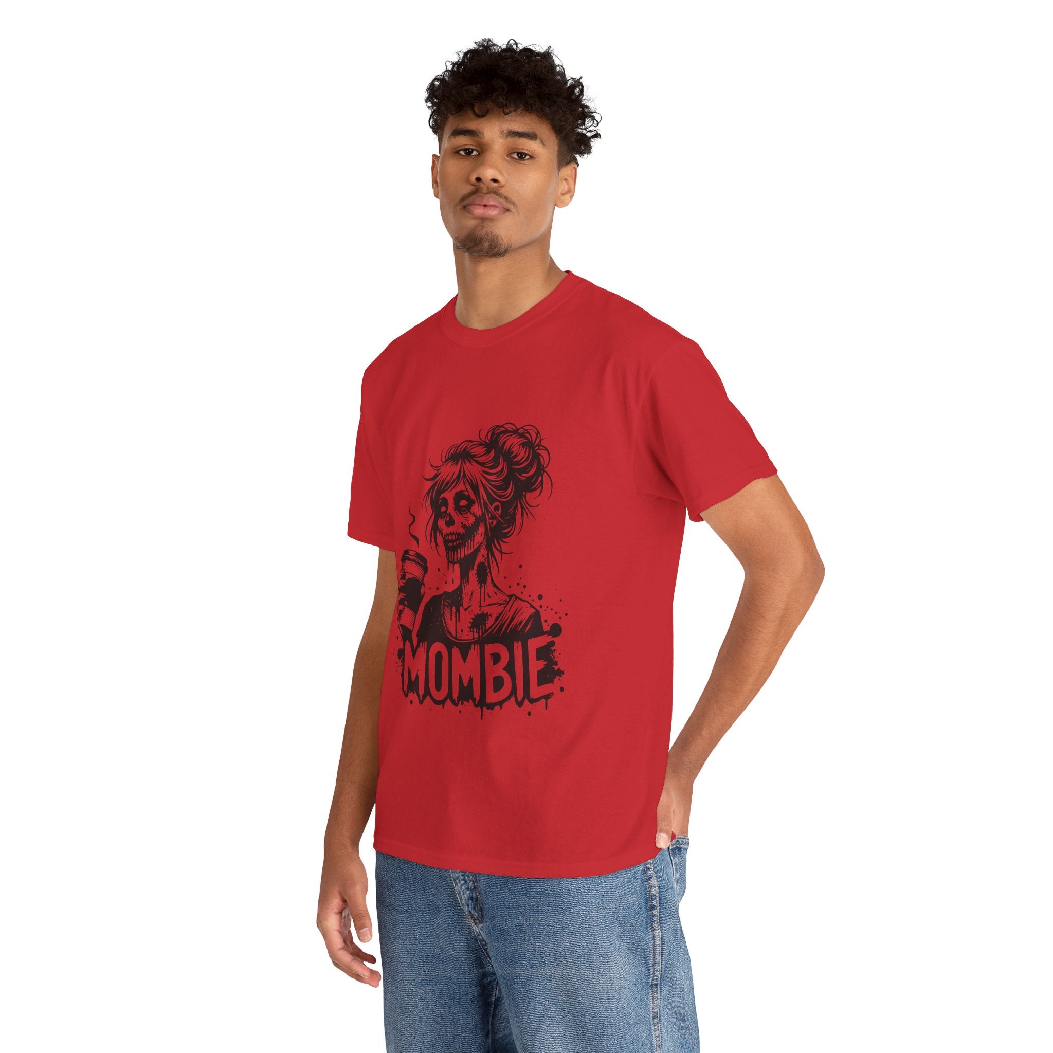 Mombie Unisex Tee, Perfect for Halloween, Gift for Moms, Relaxed Fit, Funny T-Shirt, Unique Graphic Tee, Casual Wear