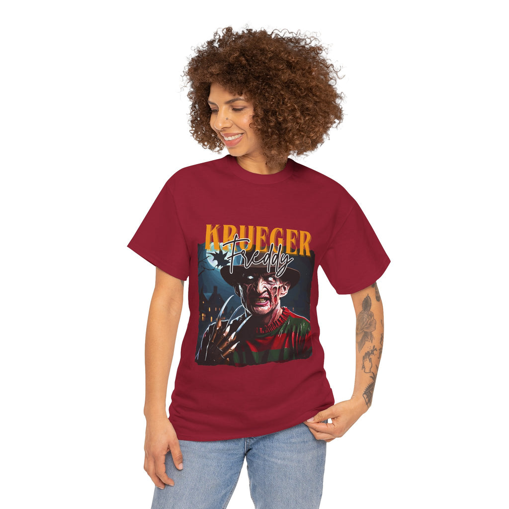 Freddy Krueger, Horror Graphic Tee, Unisex Cotton Shirt, Halloween Costume, Horror Movie Gift, Spooky T-Shirt, Horror Fan Apparel