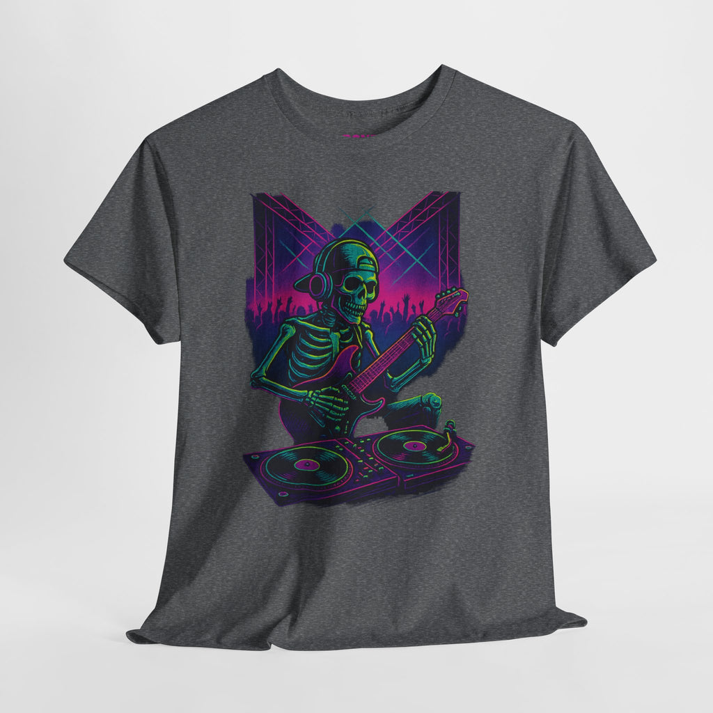 Bone Jams Rockin’ Skeleton, Tee | Loud Enough to Wake the Dead | Unisex Cotton Shirt for Music Lovers, Concerts, Halloween, Gifts
