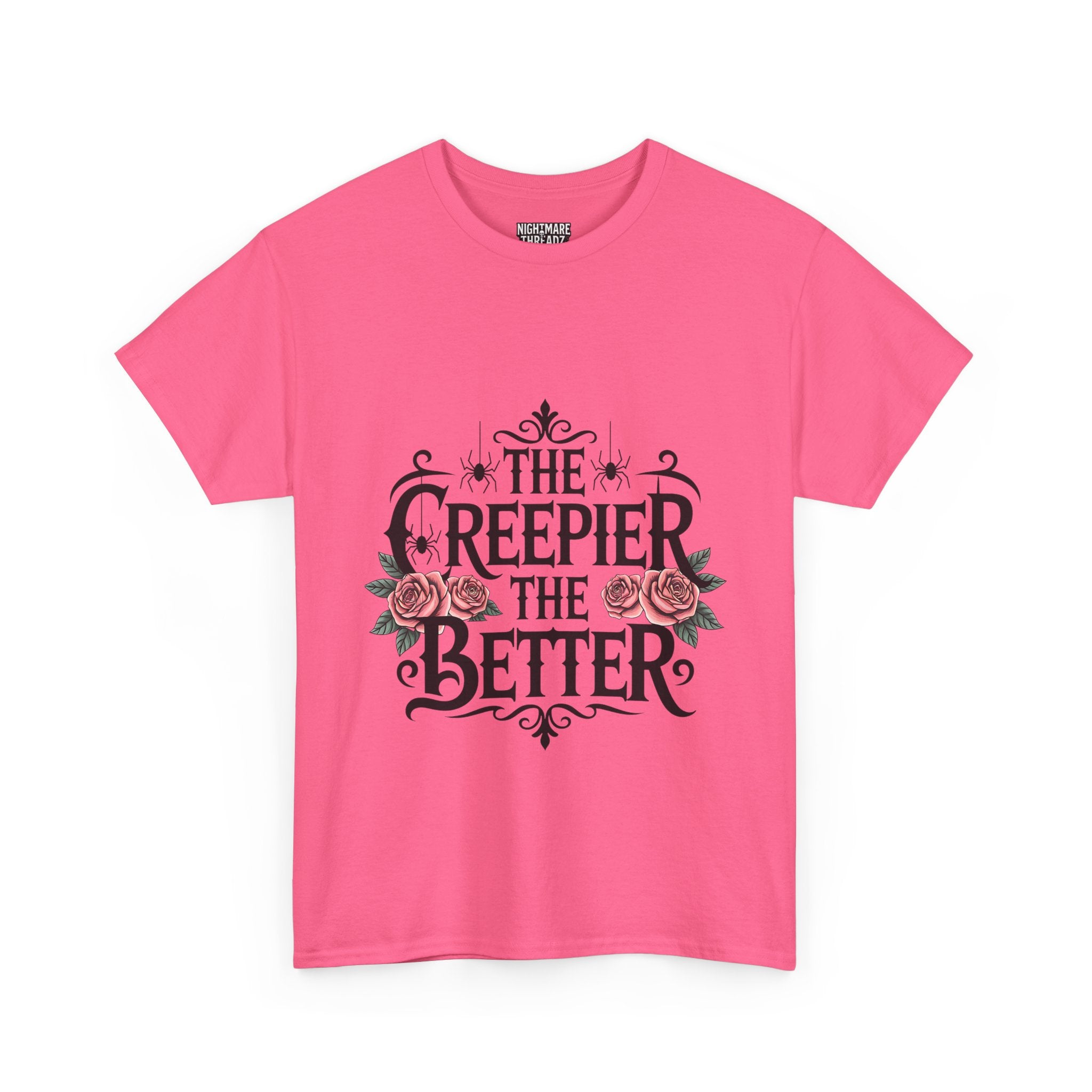 The Creepier the Better Tee, Perfect for Halloween, Casual Wear, Gift for Friends, Vintage Style, Unique Graphic T-Shirt