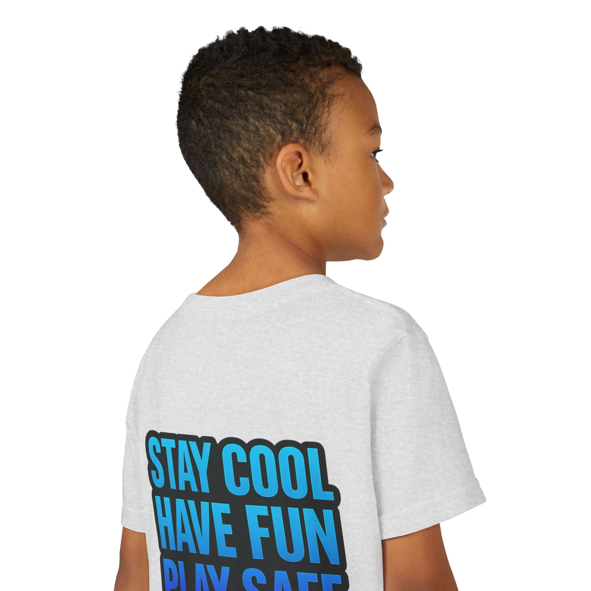 DJ KAT PAWS Paw-sitively Shredding, Skateboarding Youth Tee | Fun Summer Shirt, Motivational Kids T-Shirt, Birthday Gift for Boys & Girls
