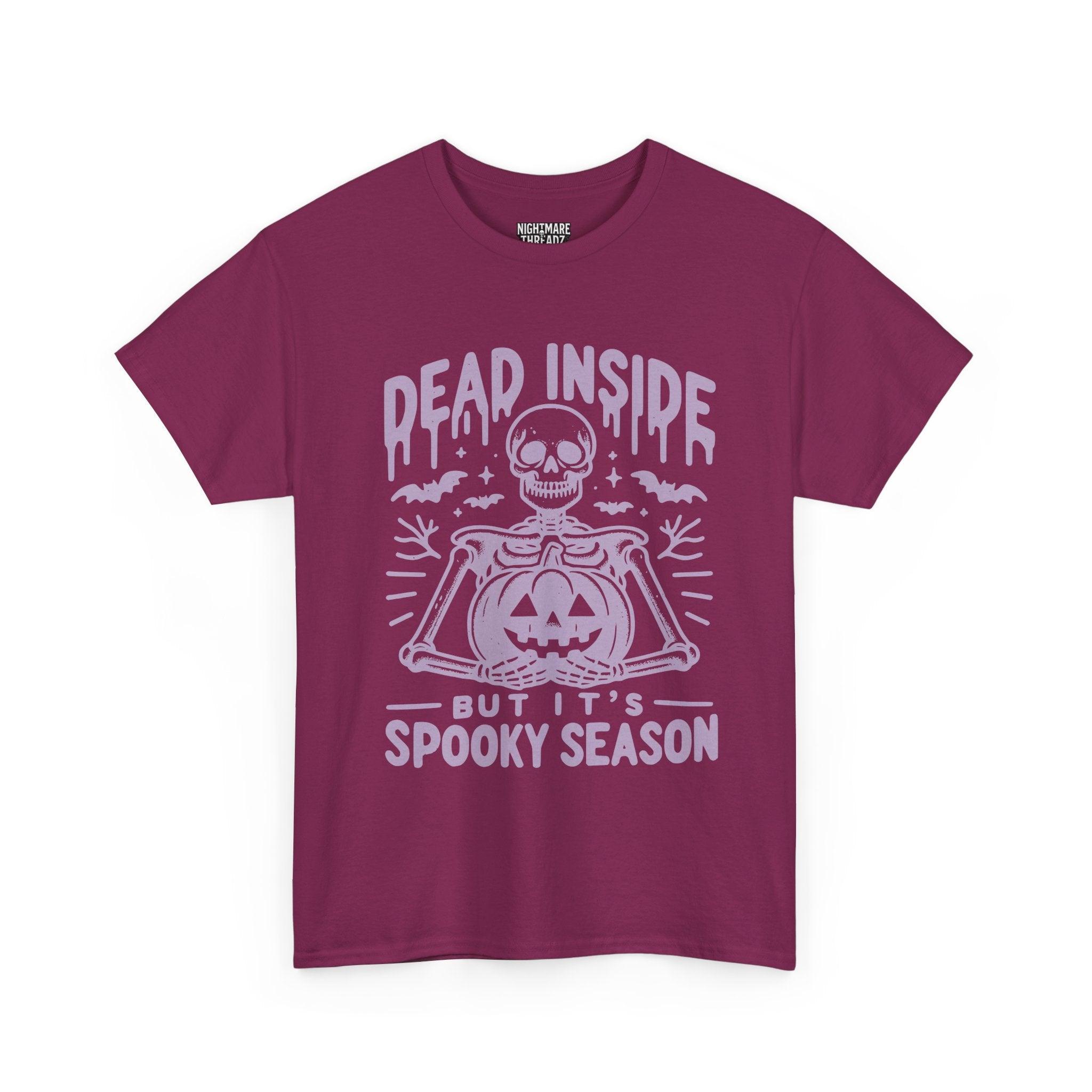 Spooky Season Dead Inside Unisex Tee, Halloween Shirt, Graphic Tee, Fall Apparel, Ghostly Vibes, Comfy Everyday Wear