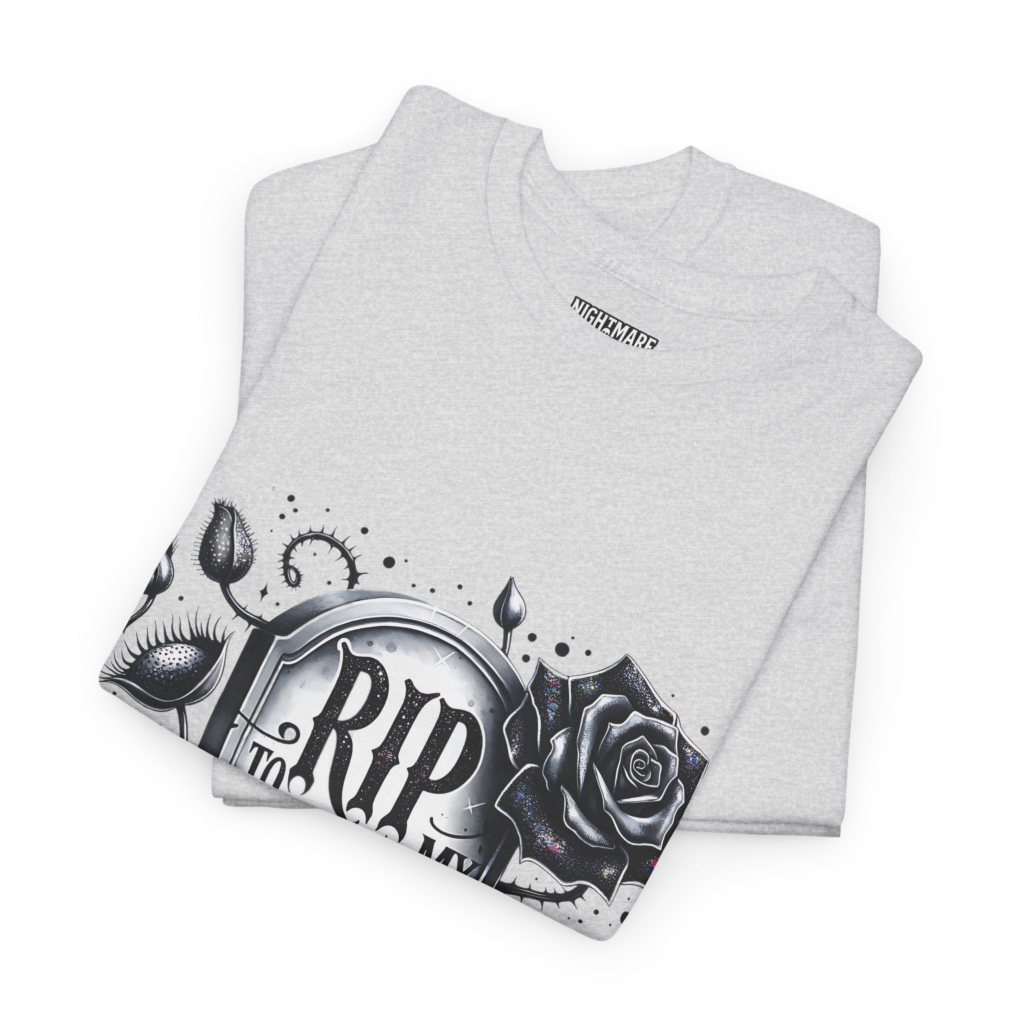RIP to My 30s, Heavy, Unisex Graphic Shirt, Birthday Gift, Casual Wear, Vintage Style, Floral Design T-shirt