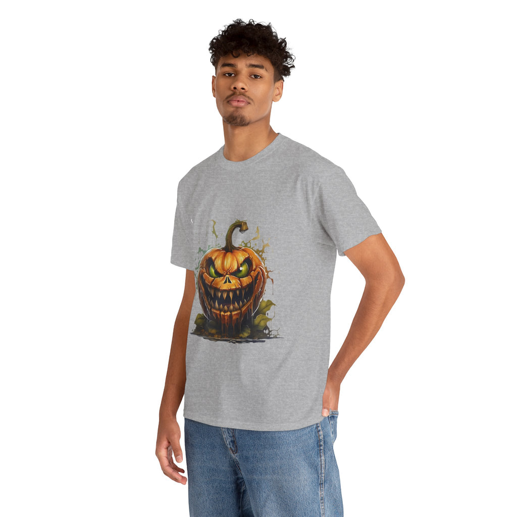 Spooky Pumpkin, Horror Graphic Tee, Unisex Cotton Shirt, Halloween Costume, Horror Movie Gift, Spooky T-Shirt, Horror Fan Apparel