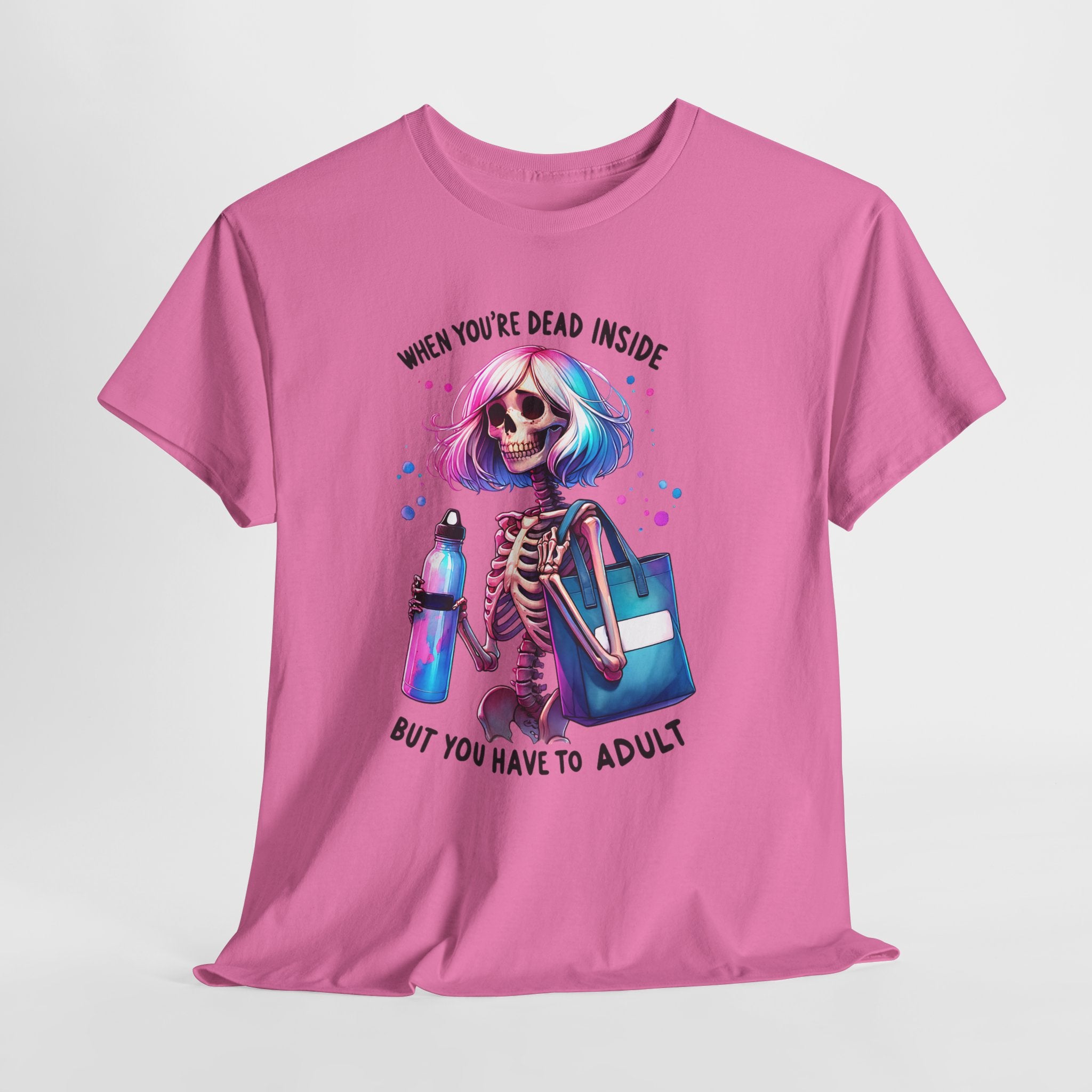 When you're dead onside, Whimsical Skeleton Tee, Funny Graphic Shirt, Perfect for Halloween, Unique Gift Idea, Casual Wear, Everyday Humor