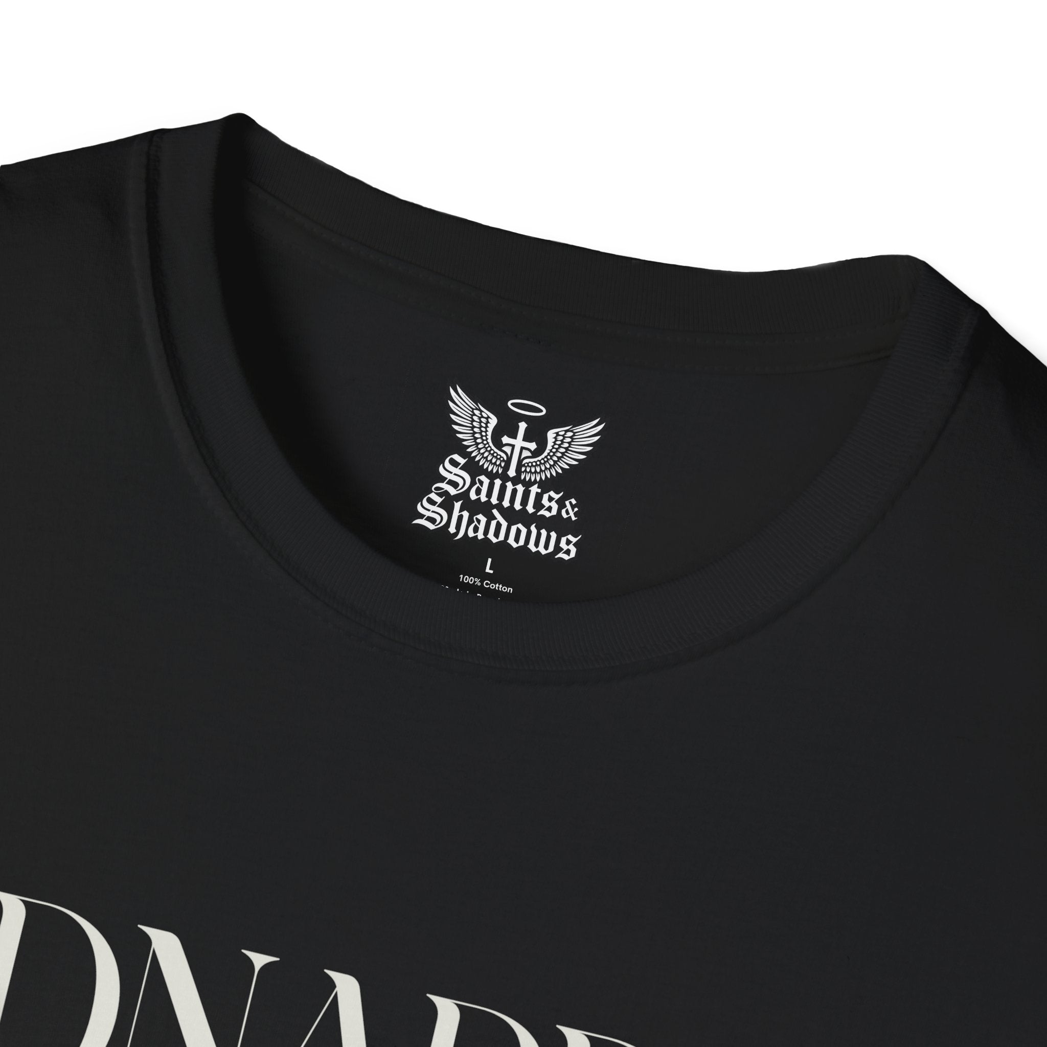 Saints and Shadows - Kidnapped, Angelic Artwork Unisex Softstyle T-Shirt, Casual Wear