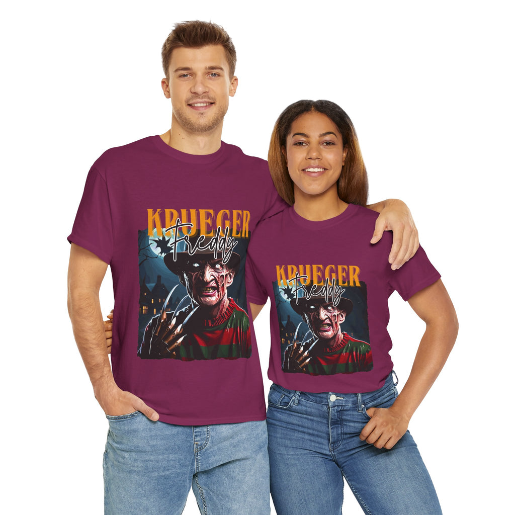Freddy Krueger, Horror Graphic Tee, Unisex Cotton Shirt, Halloween Costume, Horror Movie Gift, Spooky T-Shirt, Horror Fan Apparel