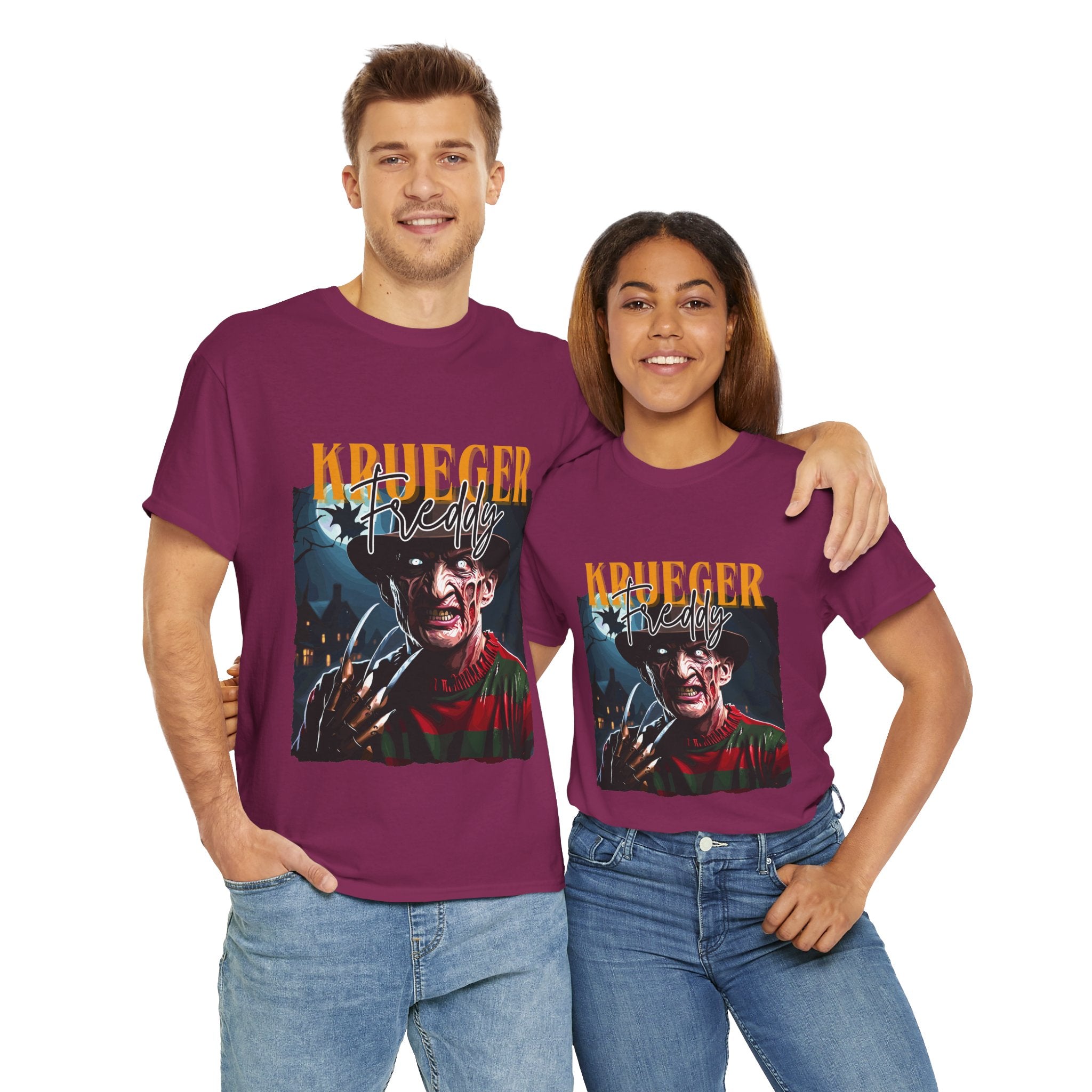 Freddy Krueger, Horror Graphic Tee, Unisex Cotton Shirt, Halloween Costume, Horror Movie Gift, Spooky T-Shirt, Horror Fan Apparel