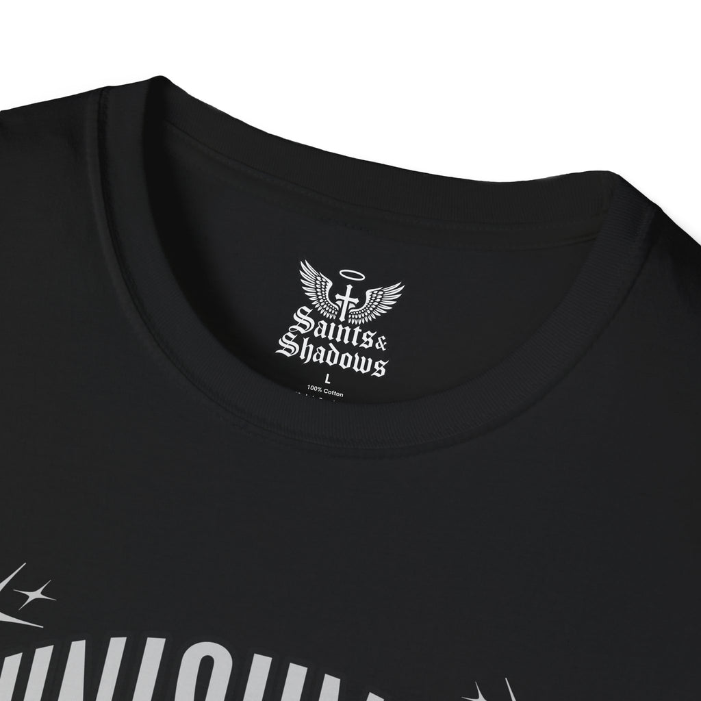 Saints and Shadows - Punishment, Angelic Artwork Unisex Softstyle T-Shirt, Casual Wear