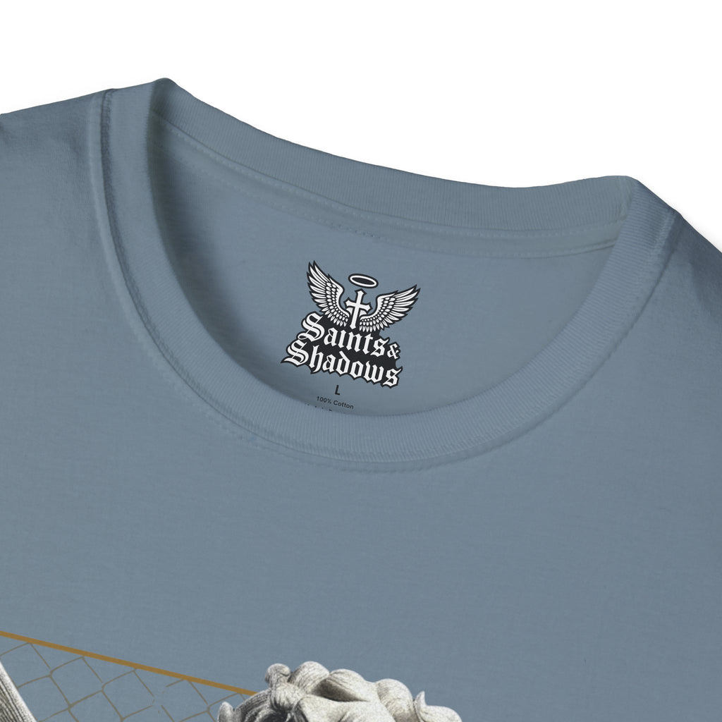 Saints and Shadows - Matchmaker, Angelic Artwork Unisex Softstyle T-Shirt, Casual Wear